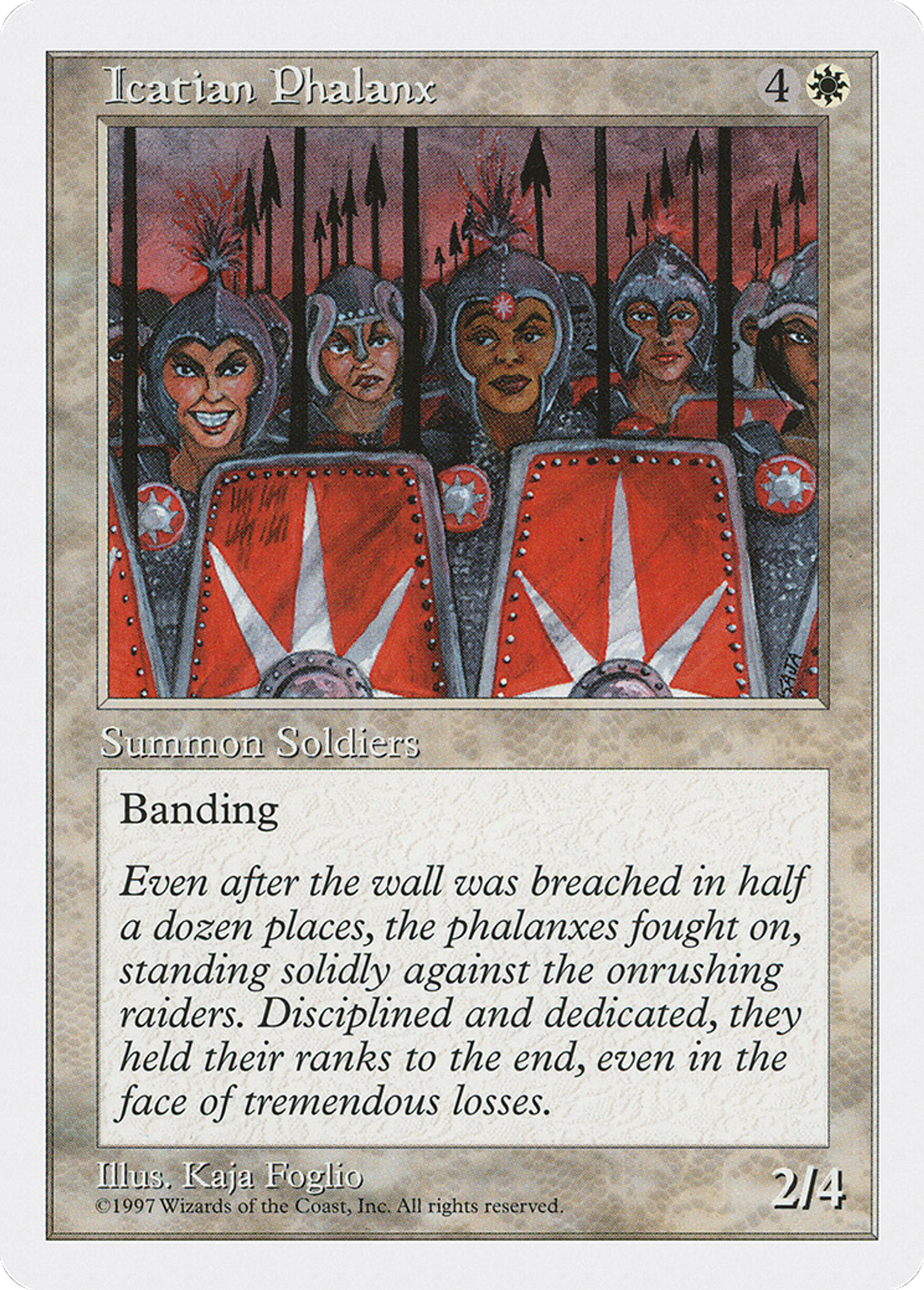 Icatian Phalanx — Fifth Edition — Magic: The Gathering