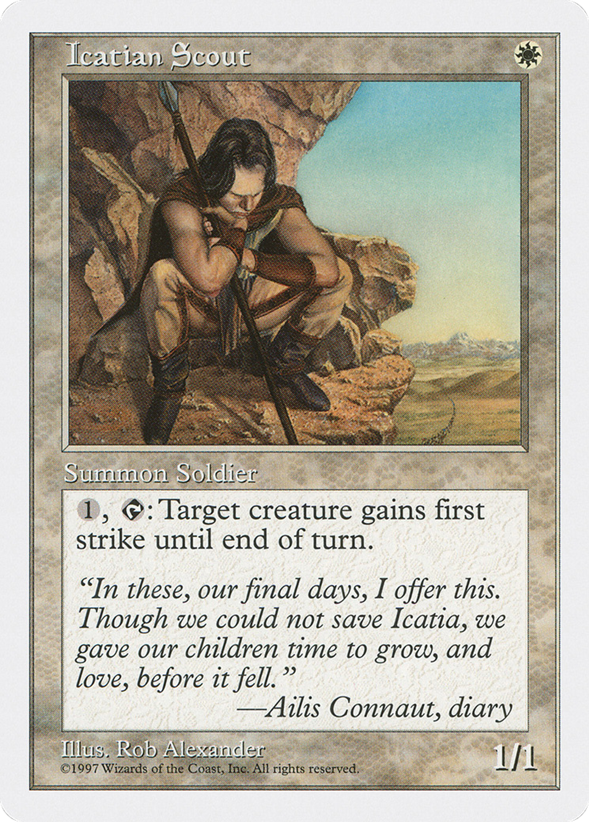 Icatian Scout — Fifth Edition — Magic: The Gathering