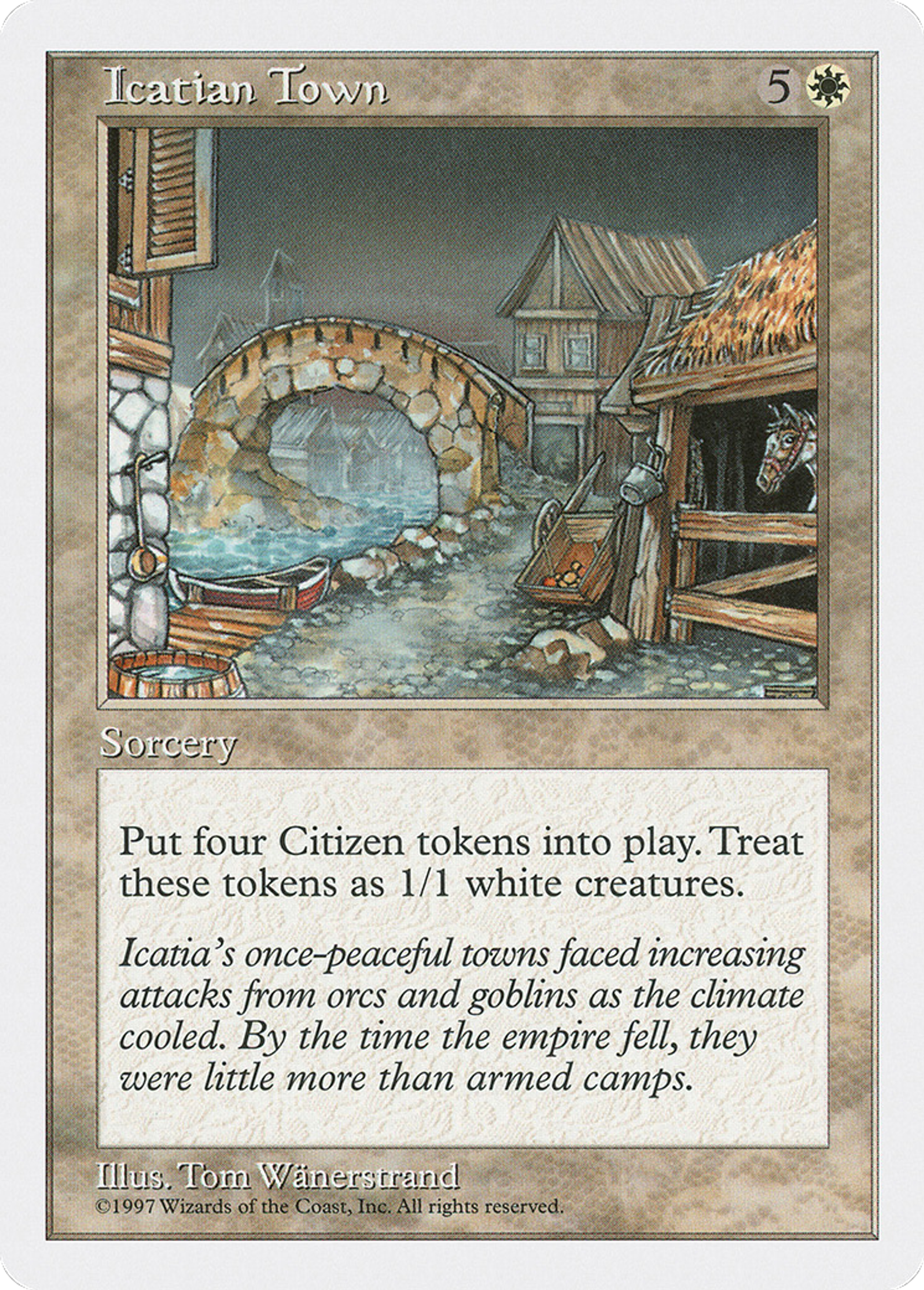 Icatian Town — Fifth Edition — Magic: The Gathering