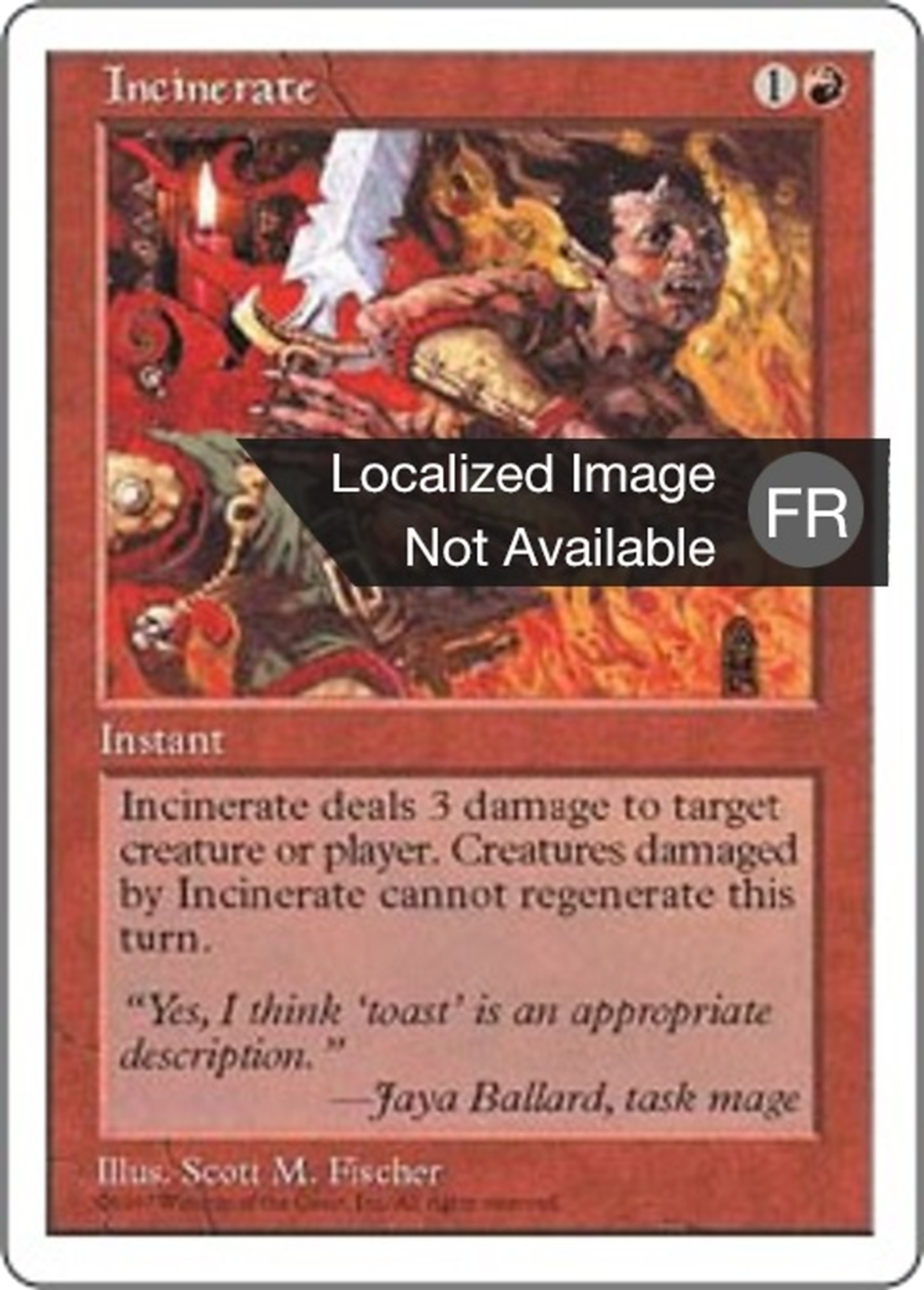 Incinération — Fifth Edition — Magic: The Gathering