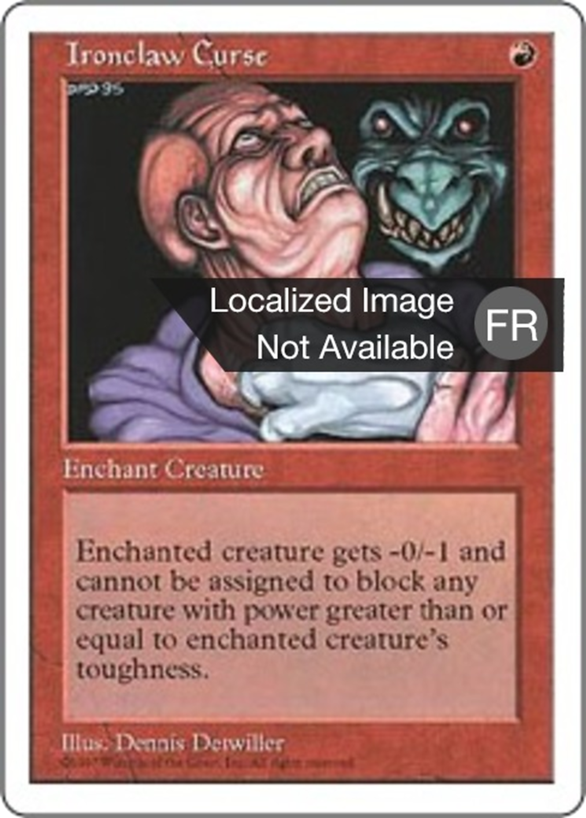 Malédiction de la griffe de fer — Fifth Edition — Magic: The Gathering