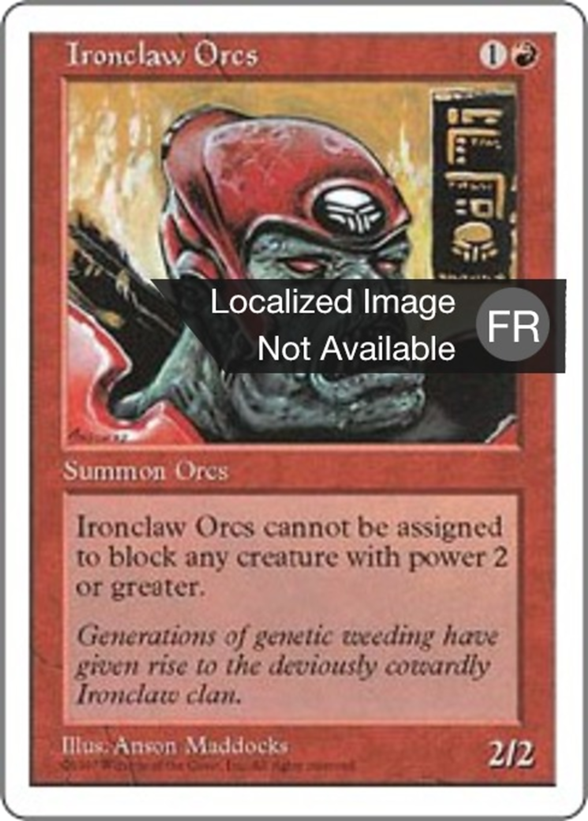Orques de la griffe de fer — Fifth Edition — Magic: The Gathering