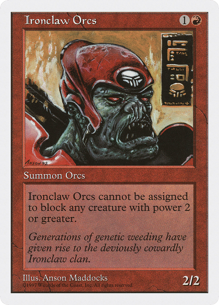 Ironclaw Orcs — Fifth Edition — Magic: The Gathering