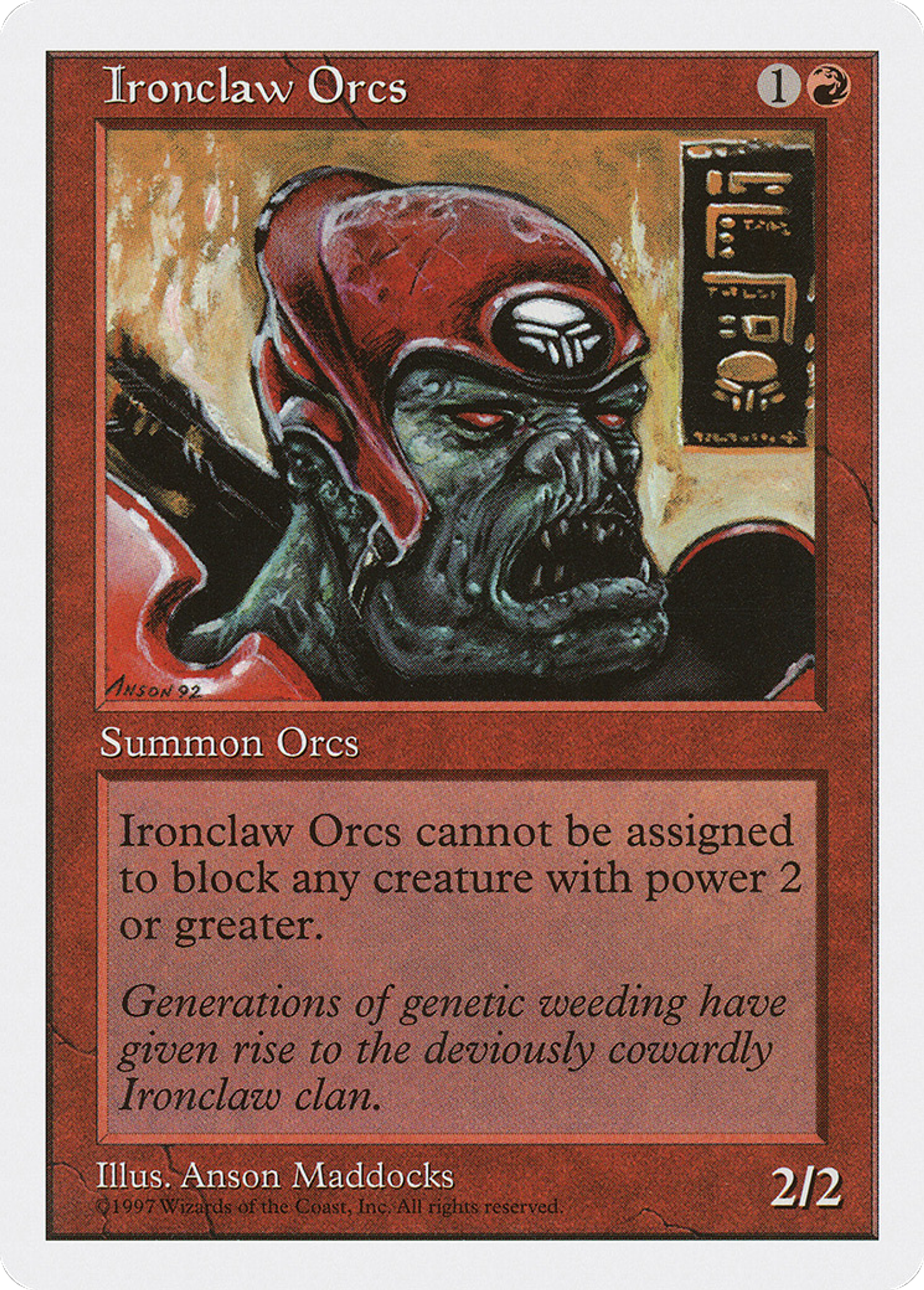 Ironclaw Orcs — Fifth Edition — Magic: The Gathering