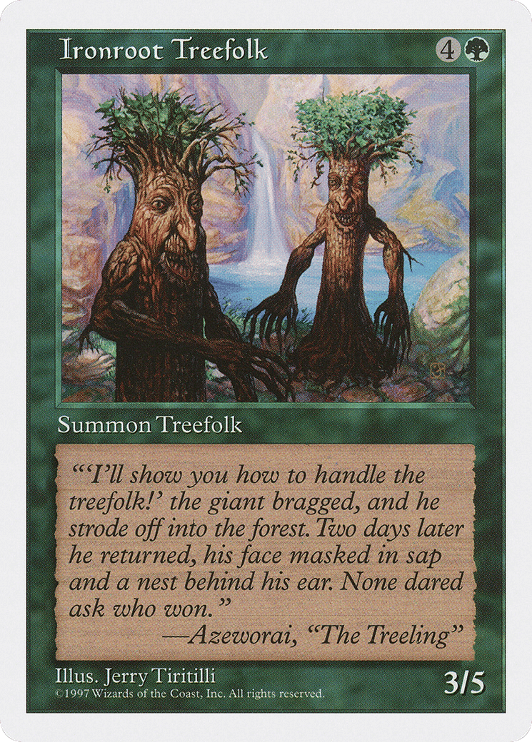 Ironroot Treefolk — Fifth Edition — Magic: The Gathering