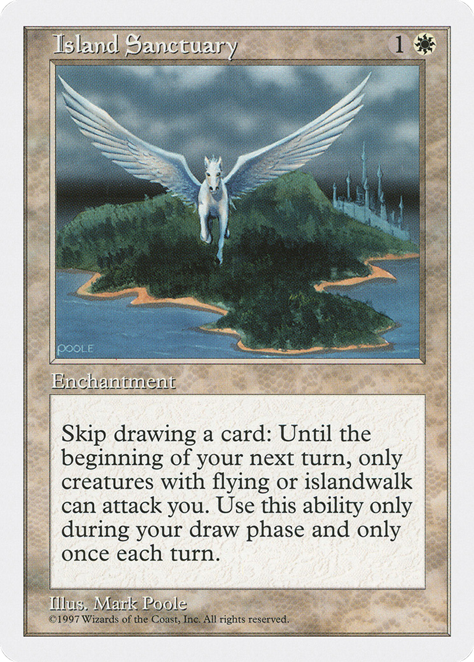 Island Sanctuary — Fifth Edition — Magic: The Gathering