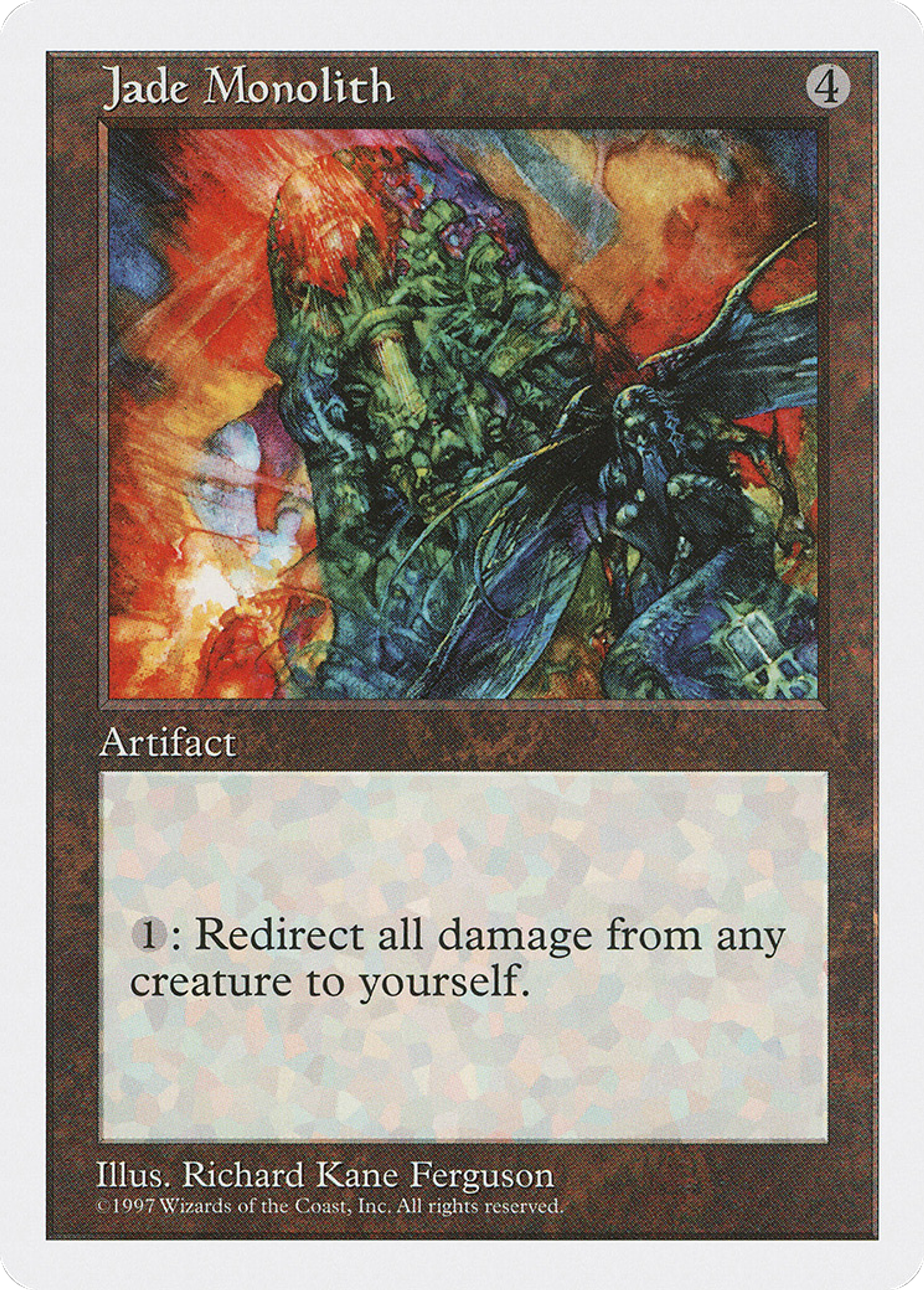 Jade Monolith — Fifth Edition — Magic: The Gathering