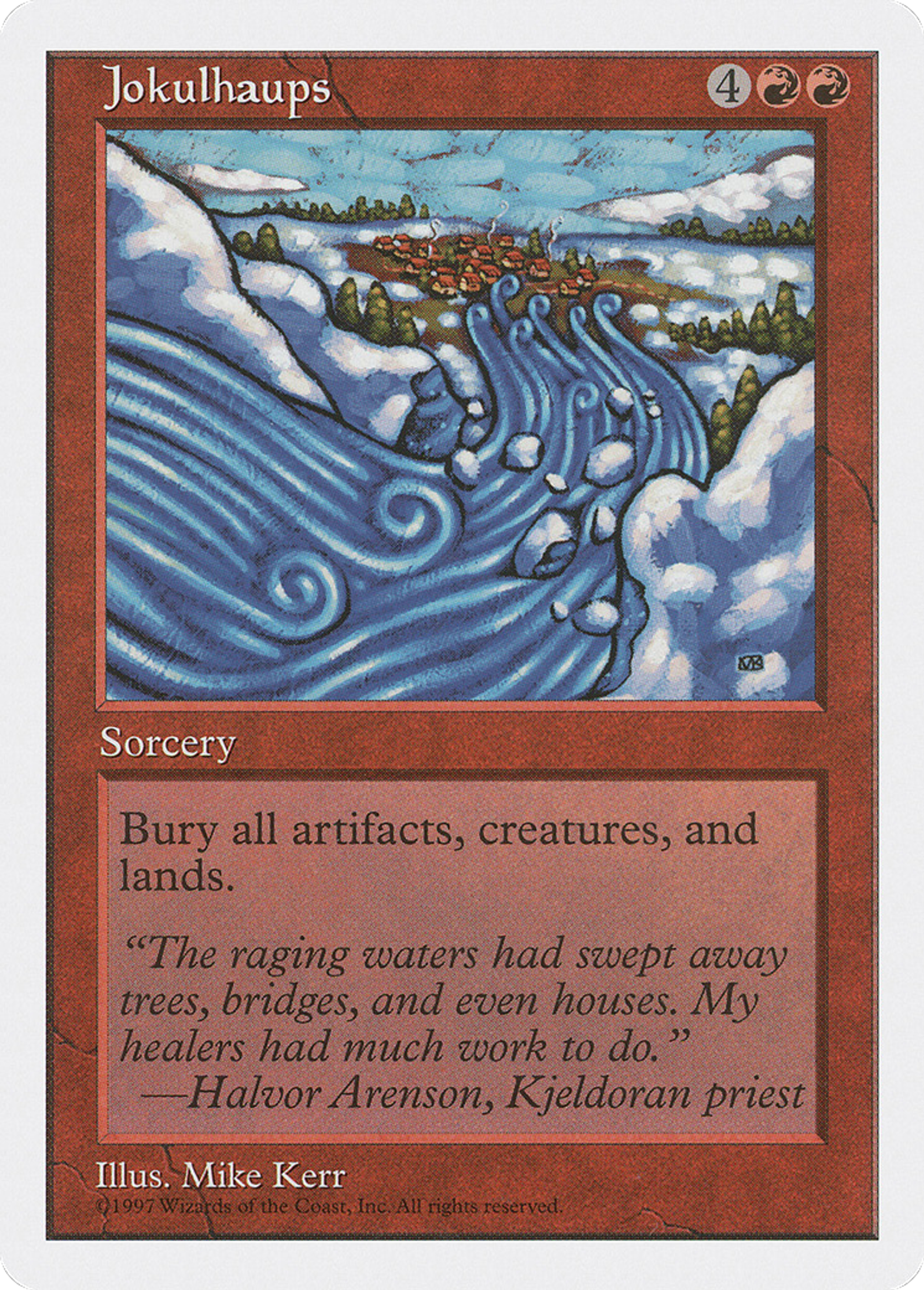 Jokulhaups — Fifth Edition — Magic: The Gathering