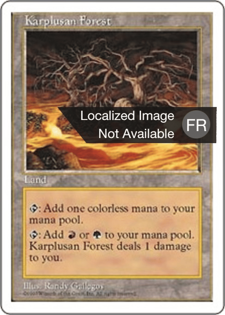Forêt de Karpluse — Fifth Edition — Magic: The Gathering