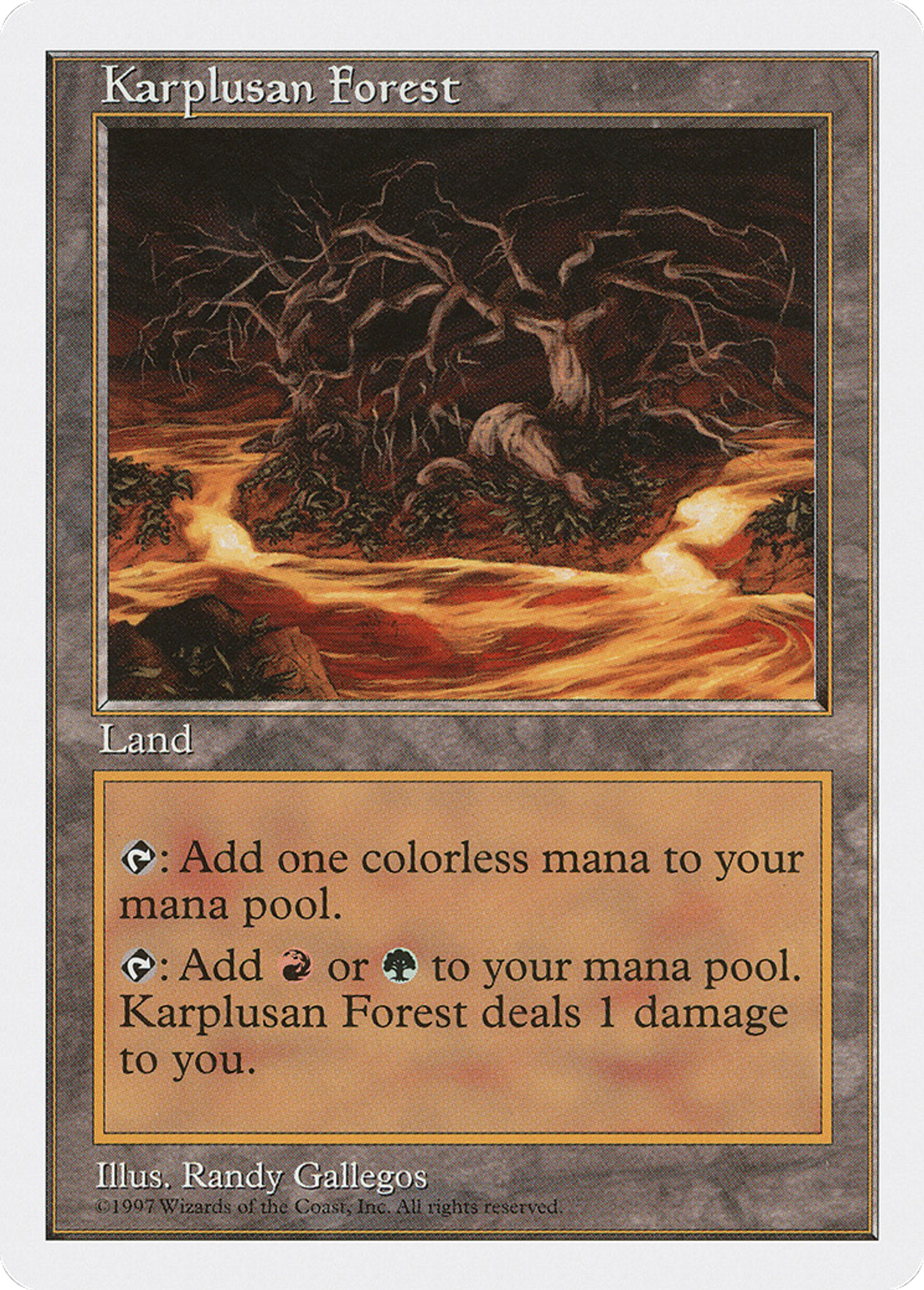 Karplusan Forest — Fifth Edition — Magic: The Gathering