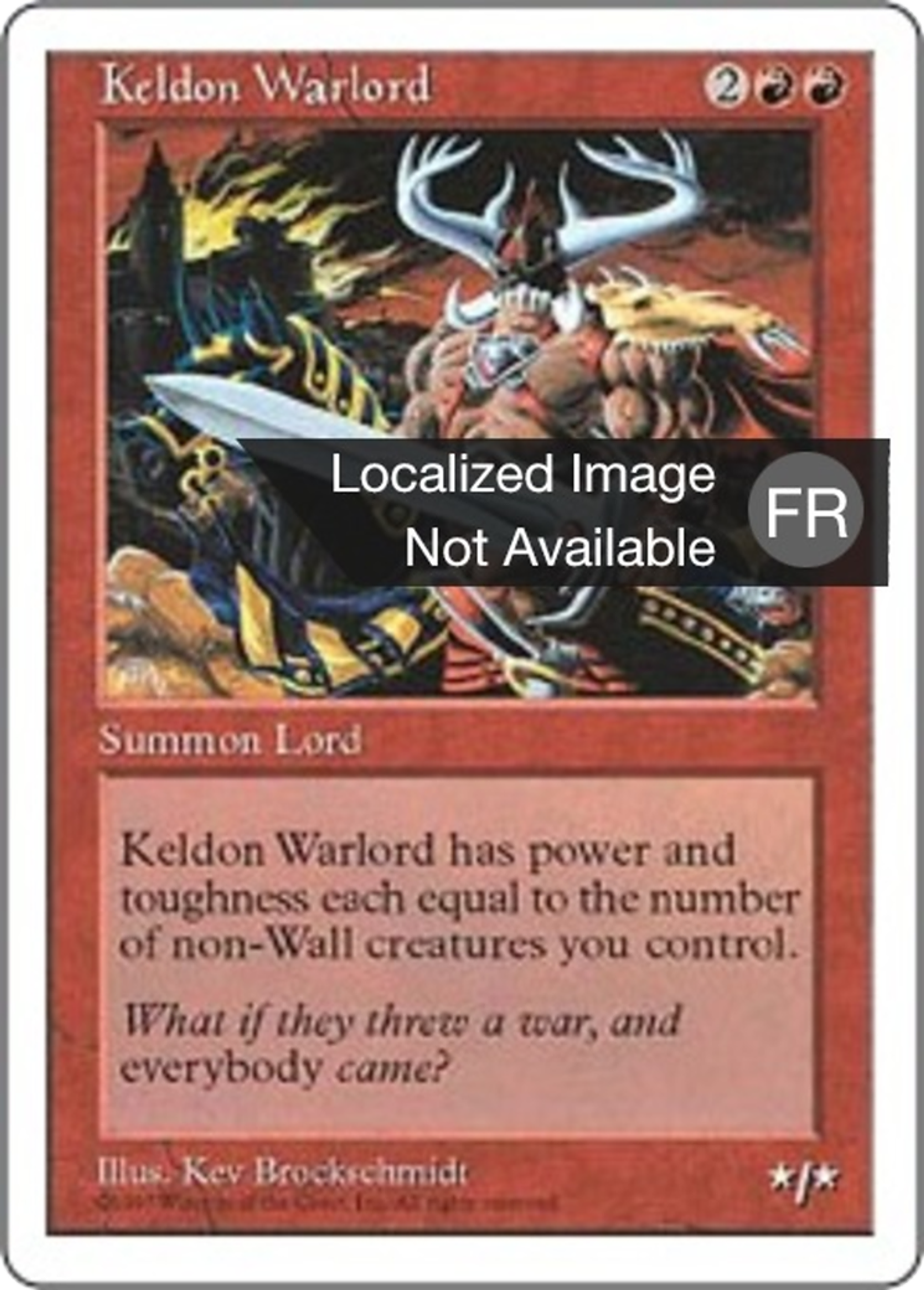 Seigneur de guerre kelde — Fifth Edition — Magic: The Gathering