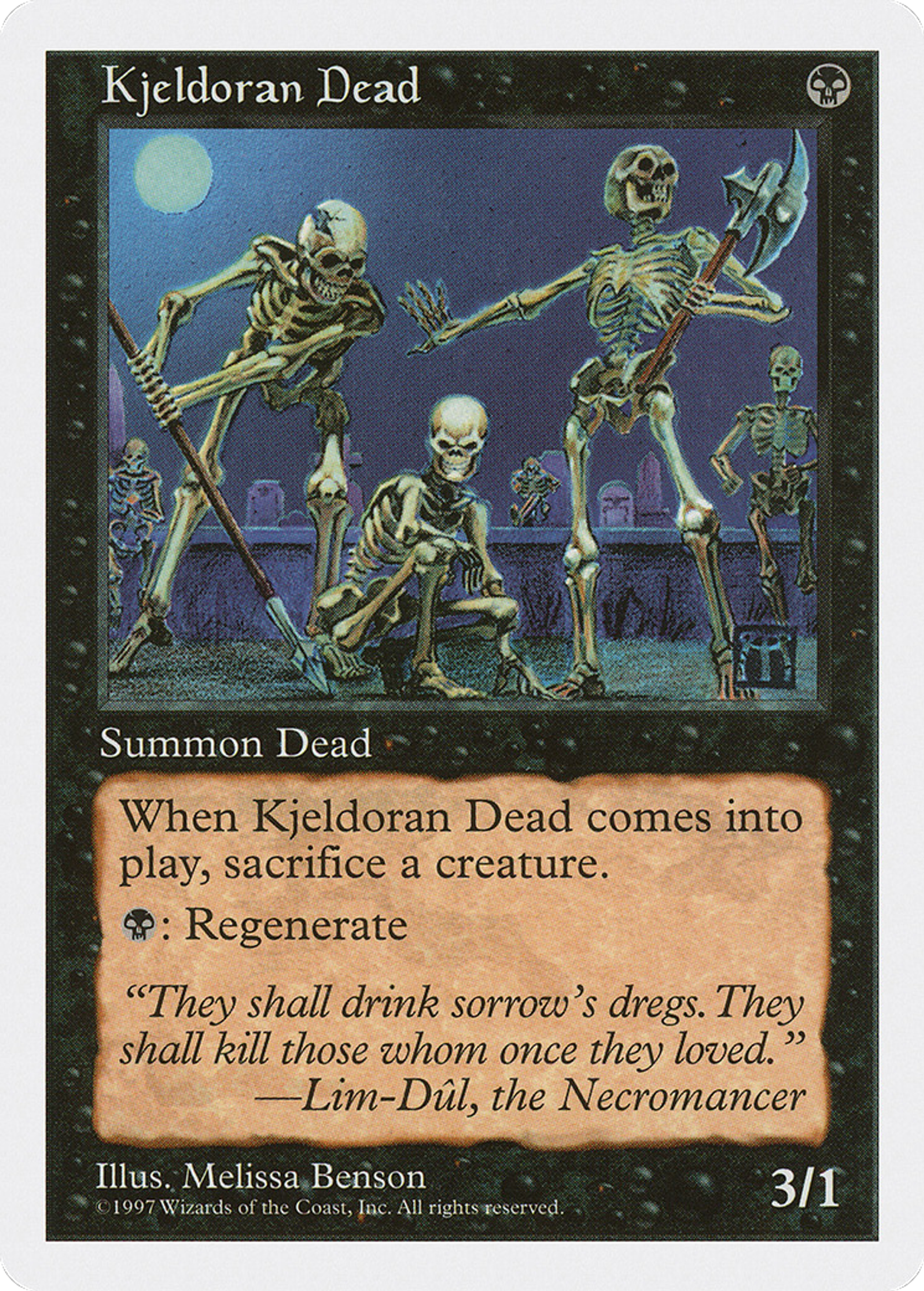Kjeldoran Dead — Fifth Edition — Magic: The Gathering