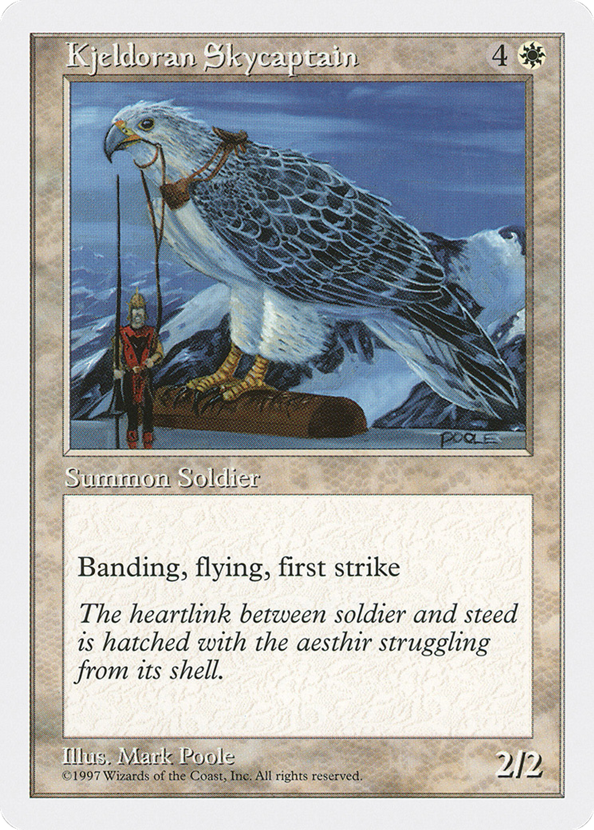Kjeldoran Skycaptain — Fifth Edition — Magic: The Gathering