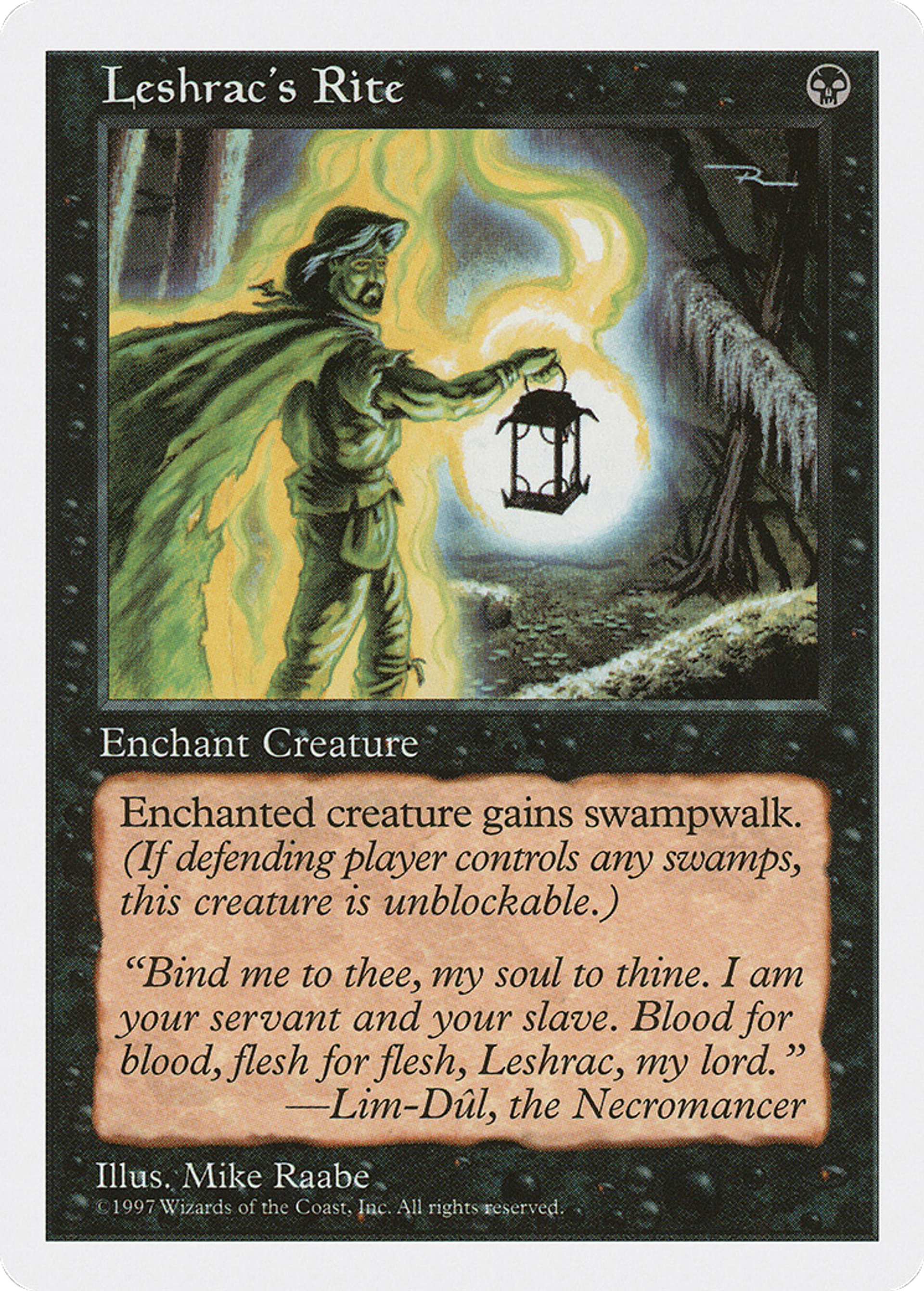 Leshrac's Rite — Fifth Edition — Magic: The Gathering