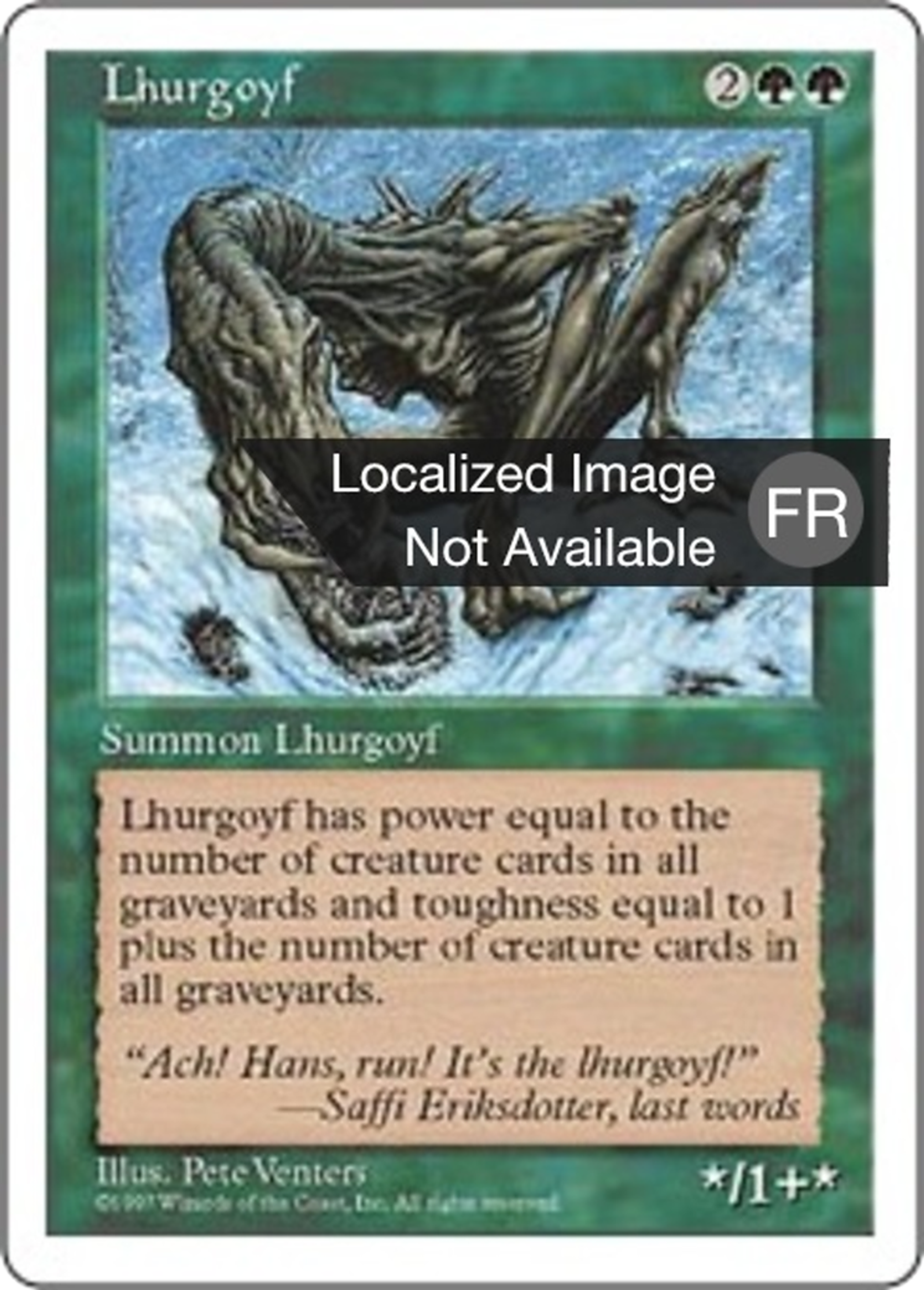 lhurgoyf — Fifth Edition — Magic: The Gathering