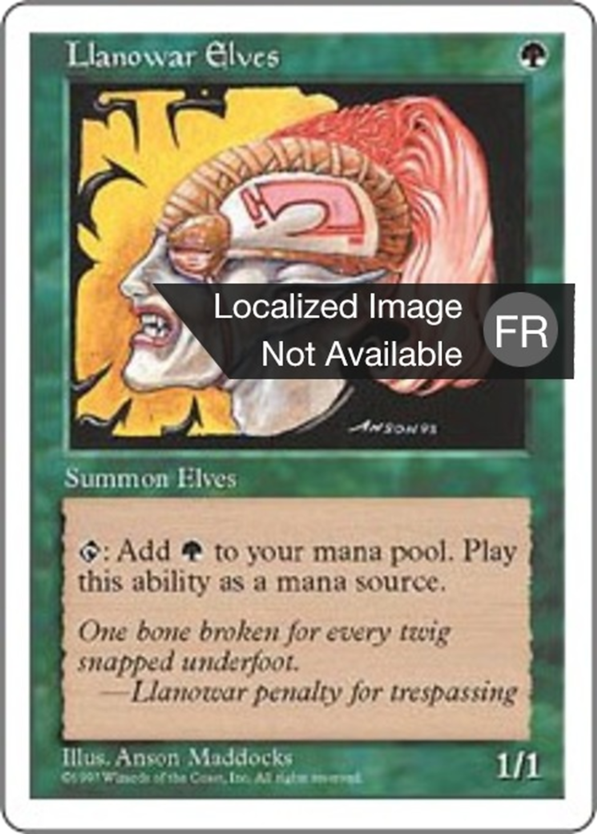 Elfes de Llanowar — Fifth Edition — Magic: The Gathering