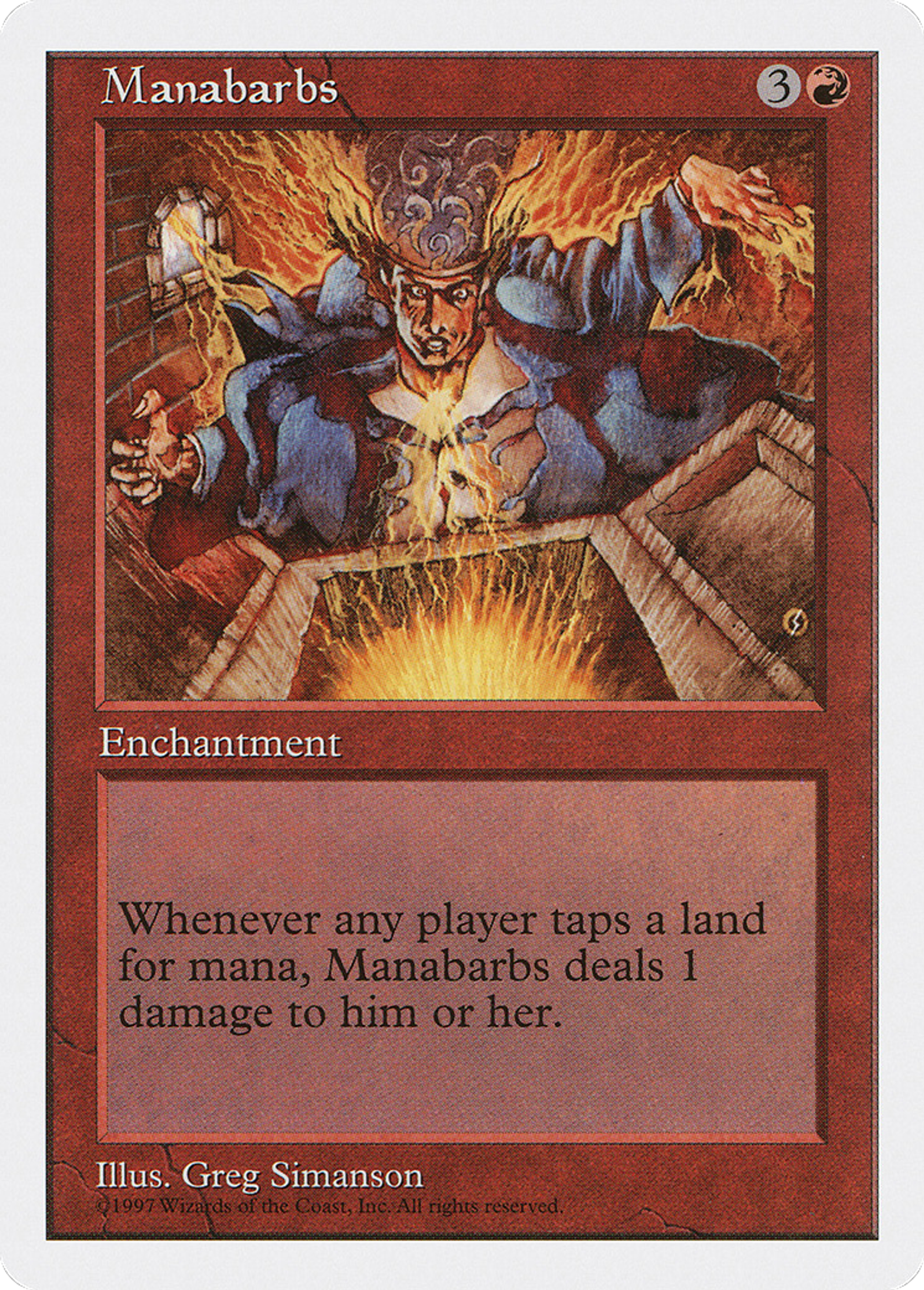 Manabarbs — Fifth Edition — Magic: The Gathering