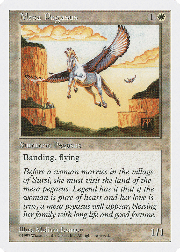 Mesa Pegasus — Fifth Edition — Magic: The Gathering