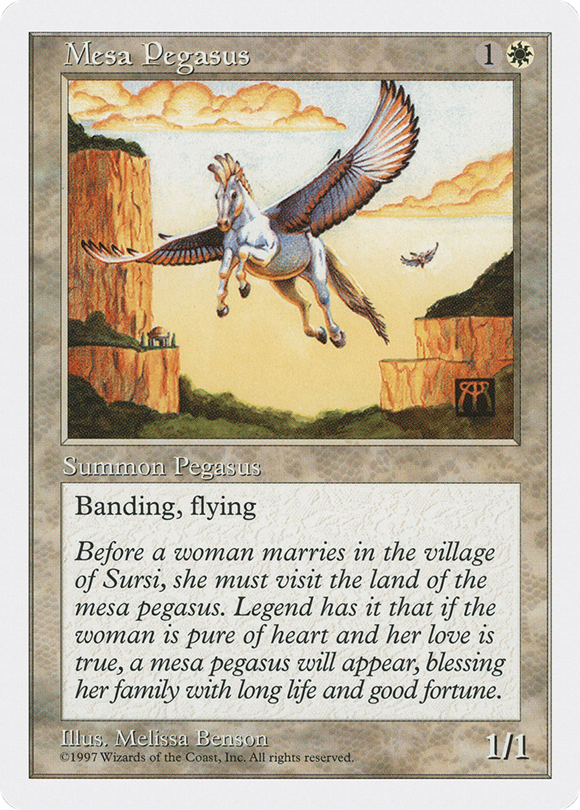 Mesa Pegasus — Fifth Edition — Magic: The Gathering