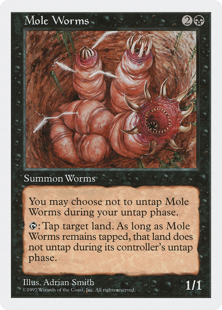 Mole Worms — Fifth Edition — Magic: The Gathering