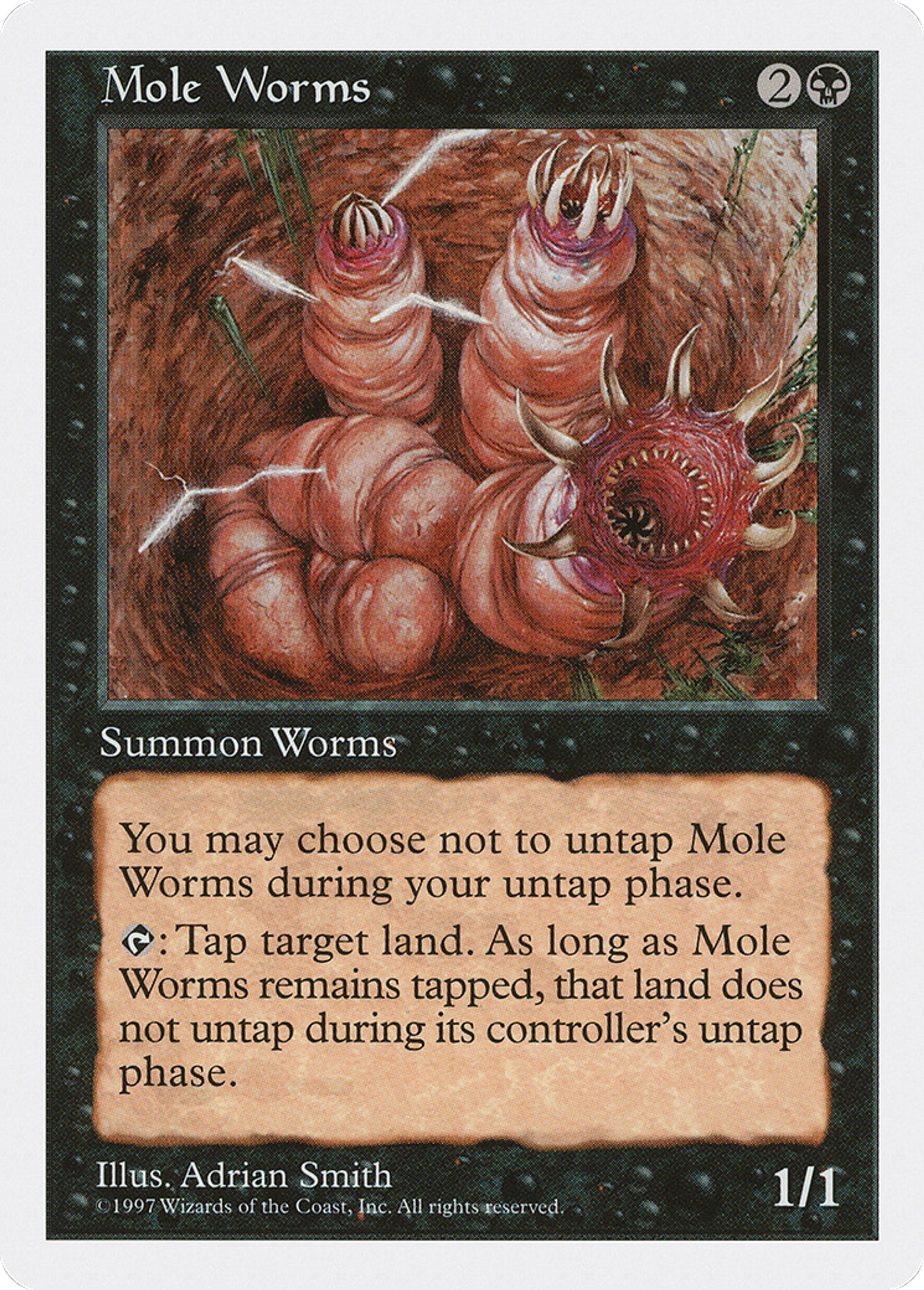 Mole Worms — Fifth Edition — Magic: The Gathering