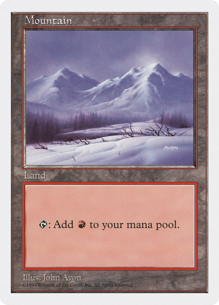 Mountain — Fifth Edition — Magic: The Gathering