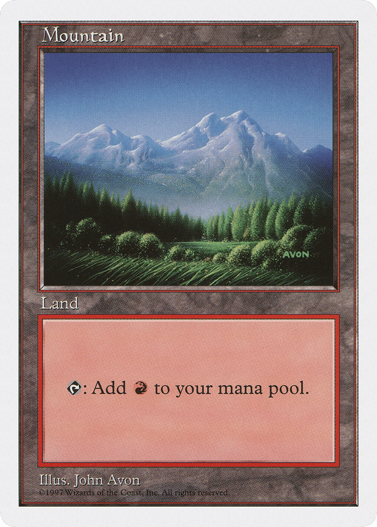 Mountain — Fifth Edition — Magic: The Gathering