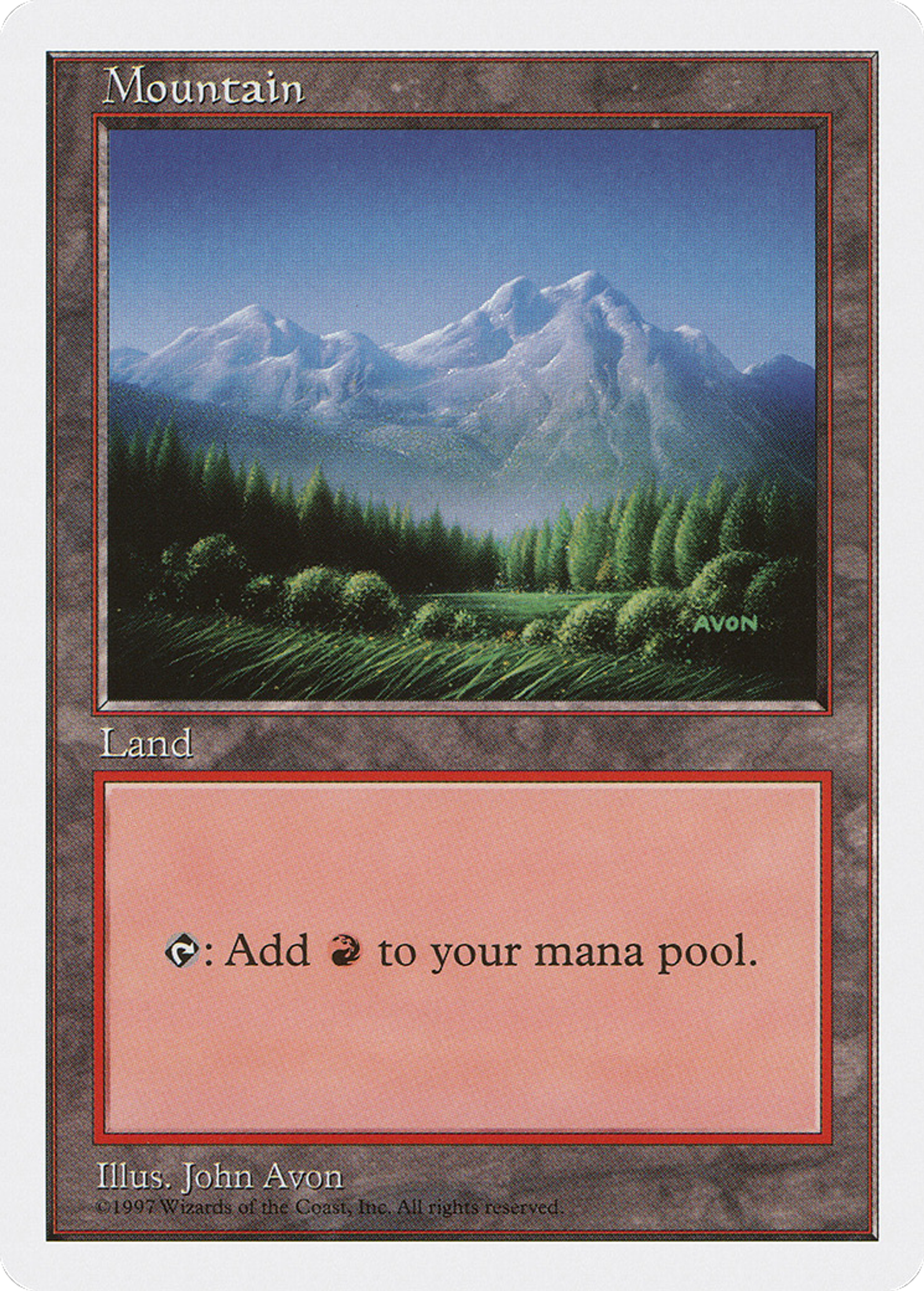 Mountain — Fifth Edition — Magic: The Gathering