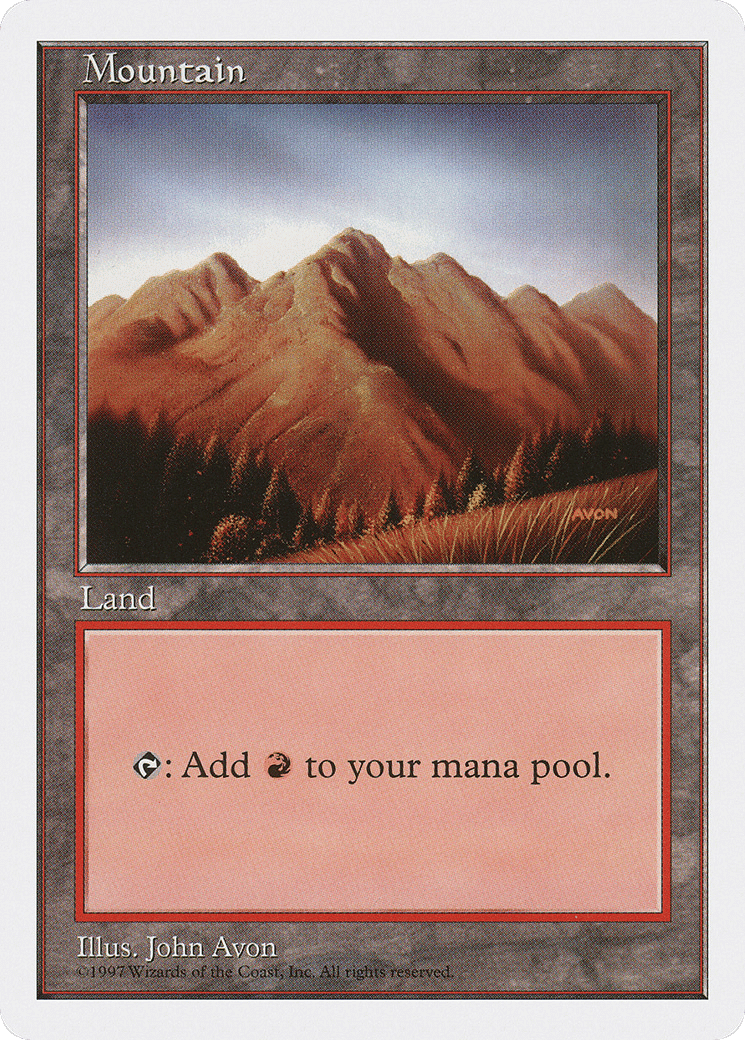 Mountain — Fifth Edition — Magic: The Gathering