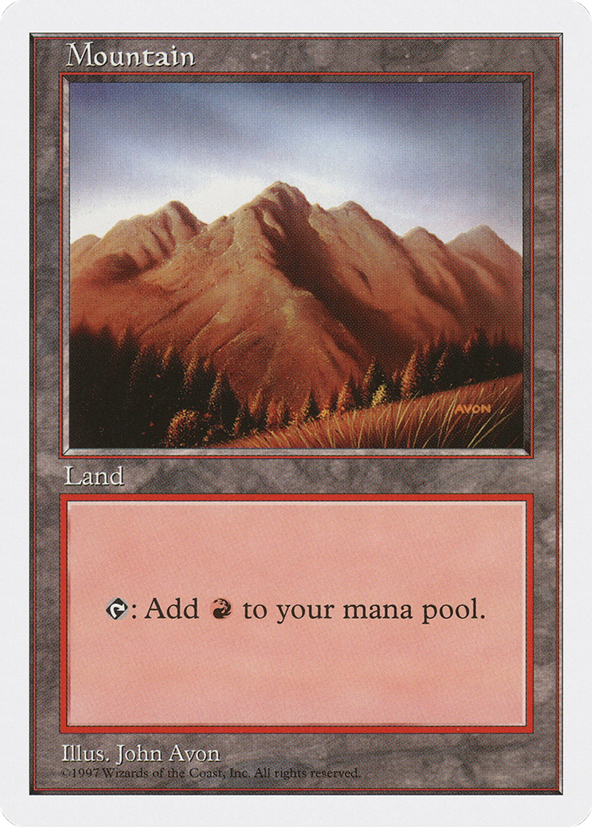 Mountain — Fifth Edition — Magic: The Gathering