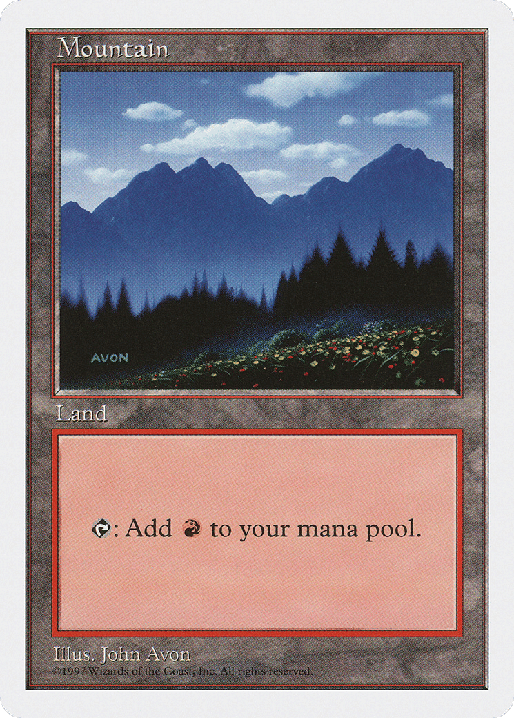 Mountain — Fifth Edition — Magic: The Gathering