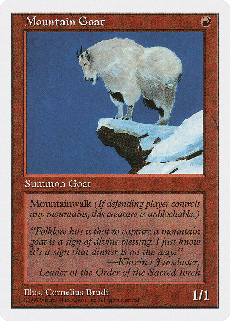 Mountain Goat — Fifth Edition — Magic: The Gathering