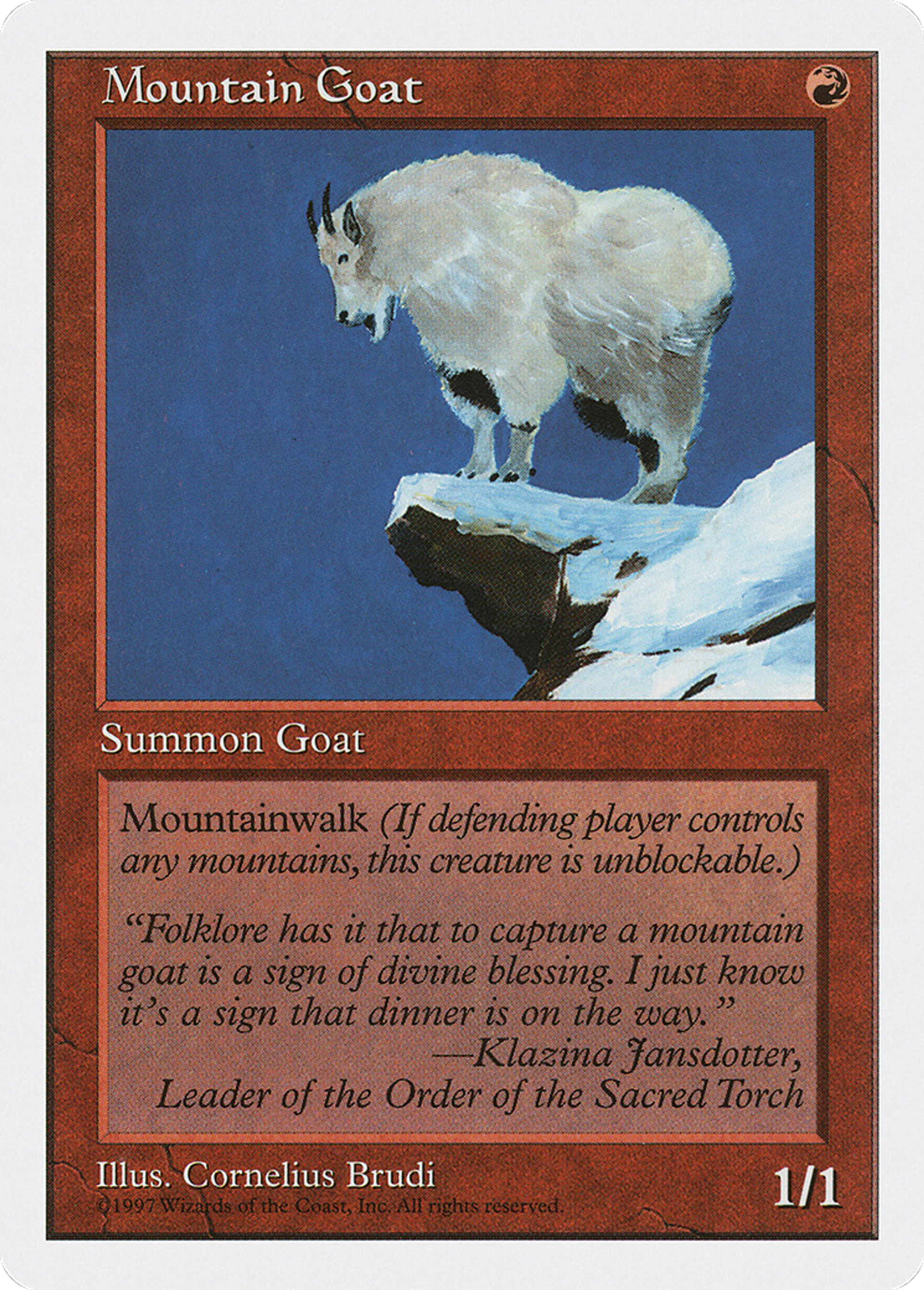 Mountain Goat — Fifth Edition — Magic: The Gathering