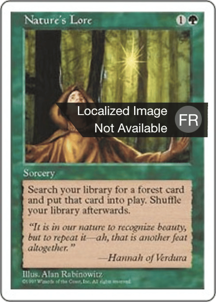 Sapience naturaliste — Fifth Edition — Magic: The Gathering