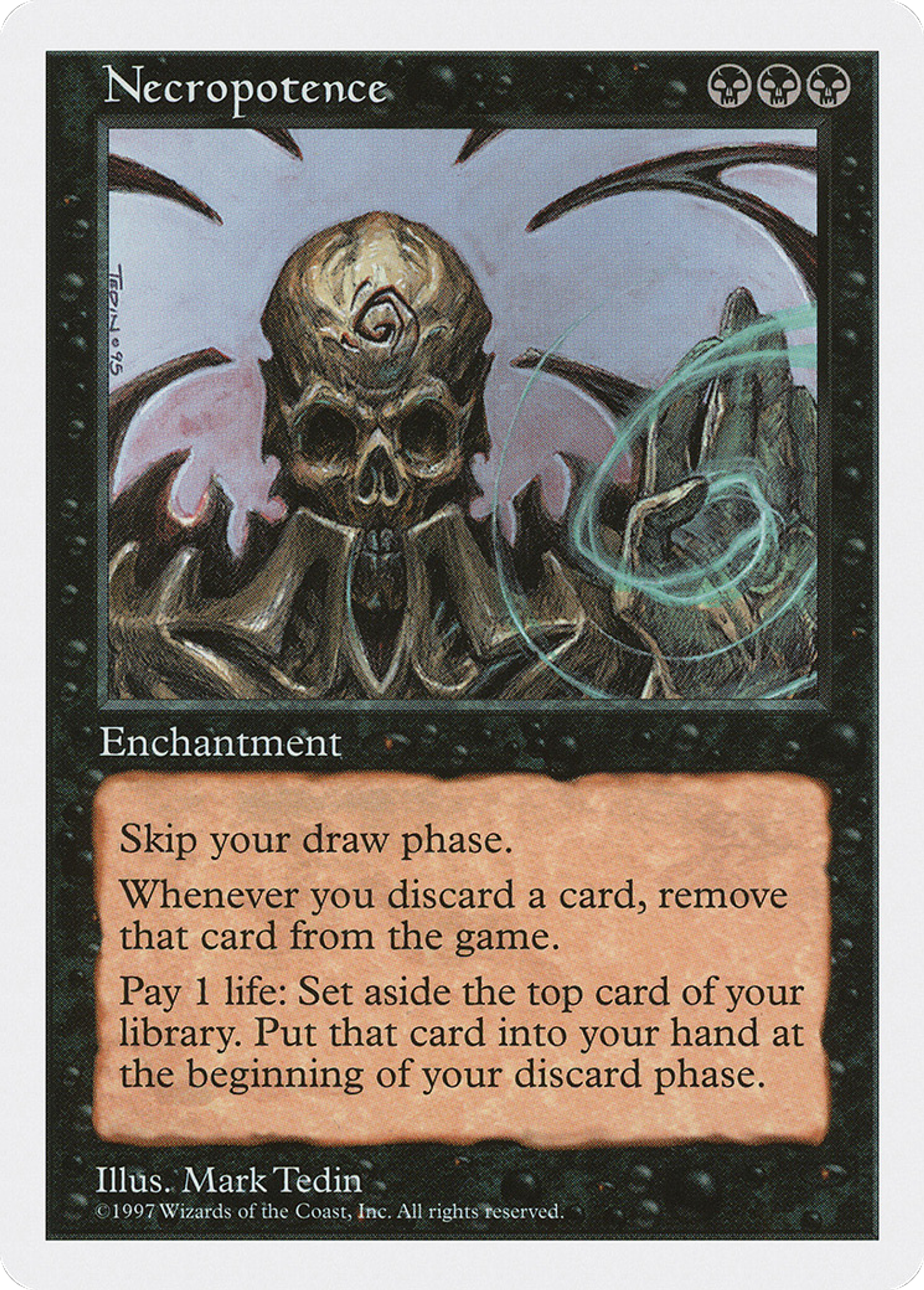 Necropotence — Fifth Edition — Magic: The Gathering