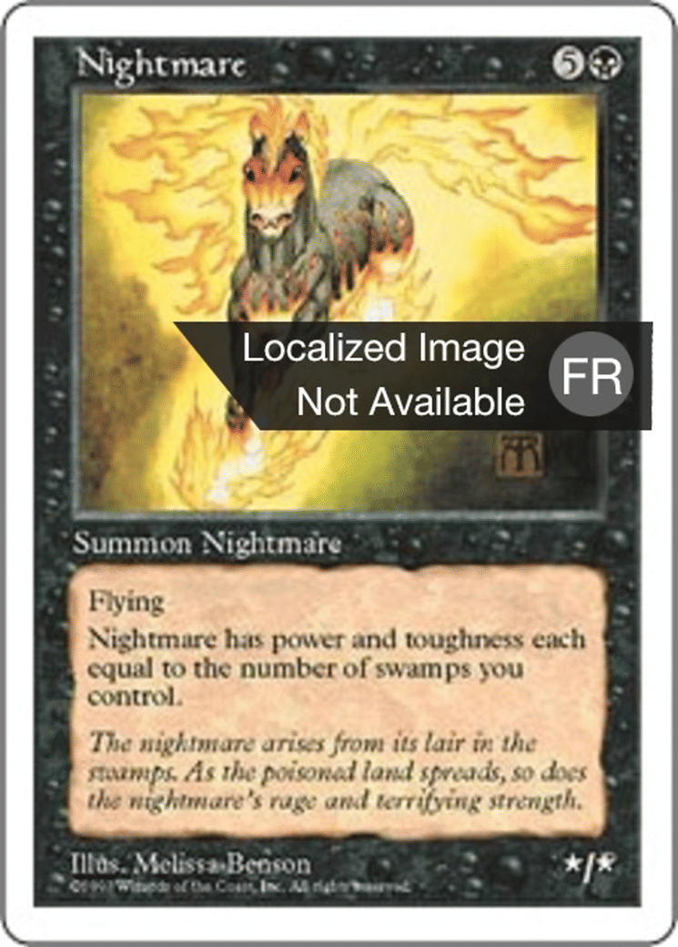 Cheval de cauchemar — Fifth Edition — Magic: The Gathering