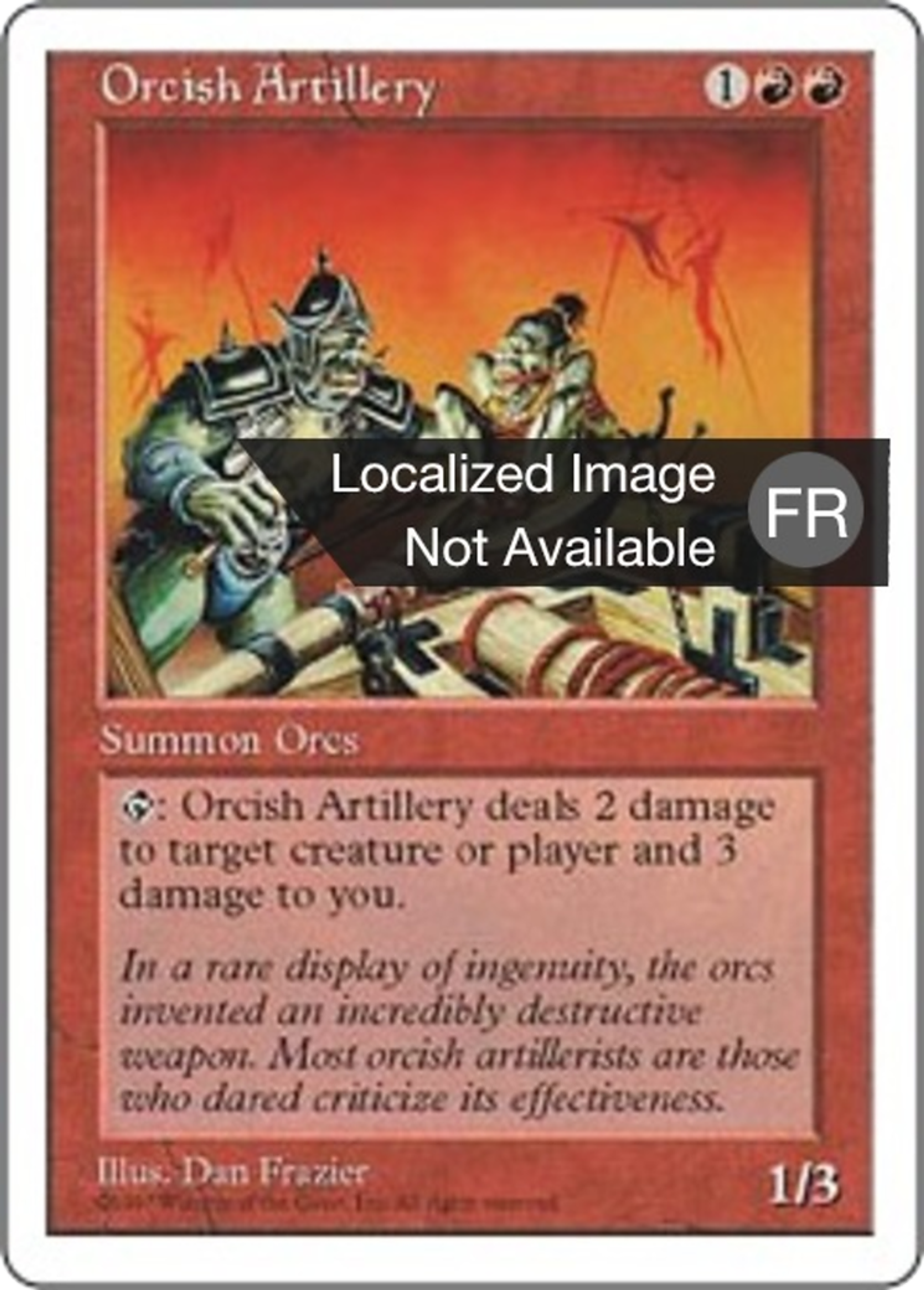 Artillerie orque — Fifth Edition — Magic: The Gathering