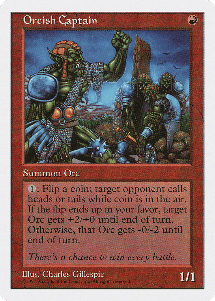 Orcish Captain — Fifth Edition — Magic: The Gathering