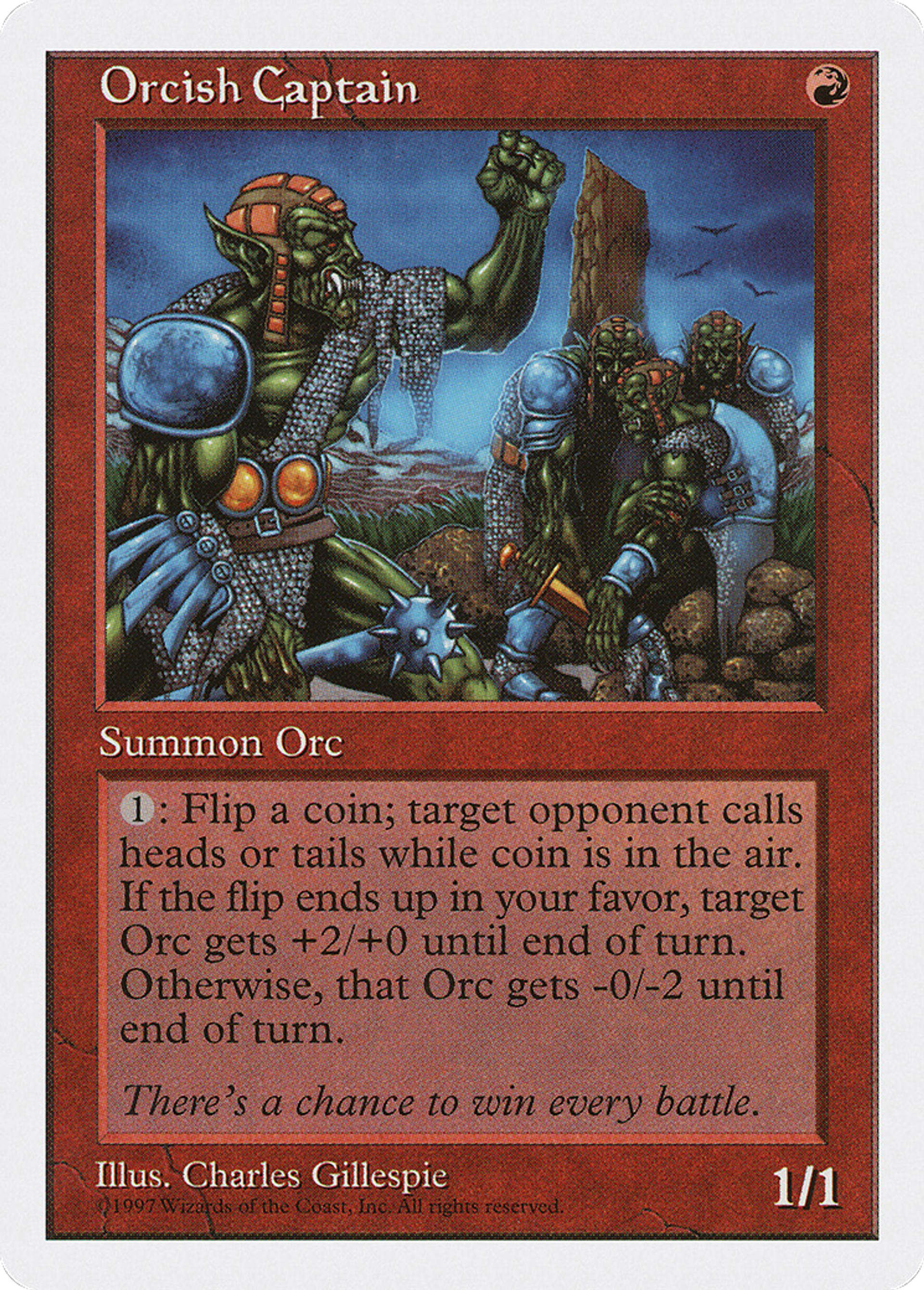 Orcish Captain — Fifth Edition — Magic: The Gathering