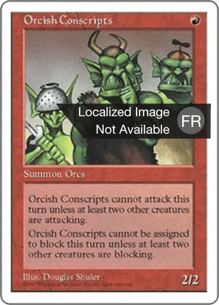 Conscrits orques — Fifth Edition — Magic: The Gathering