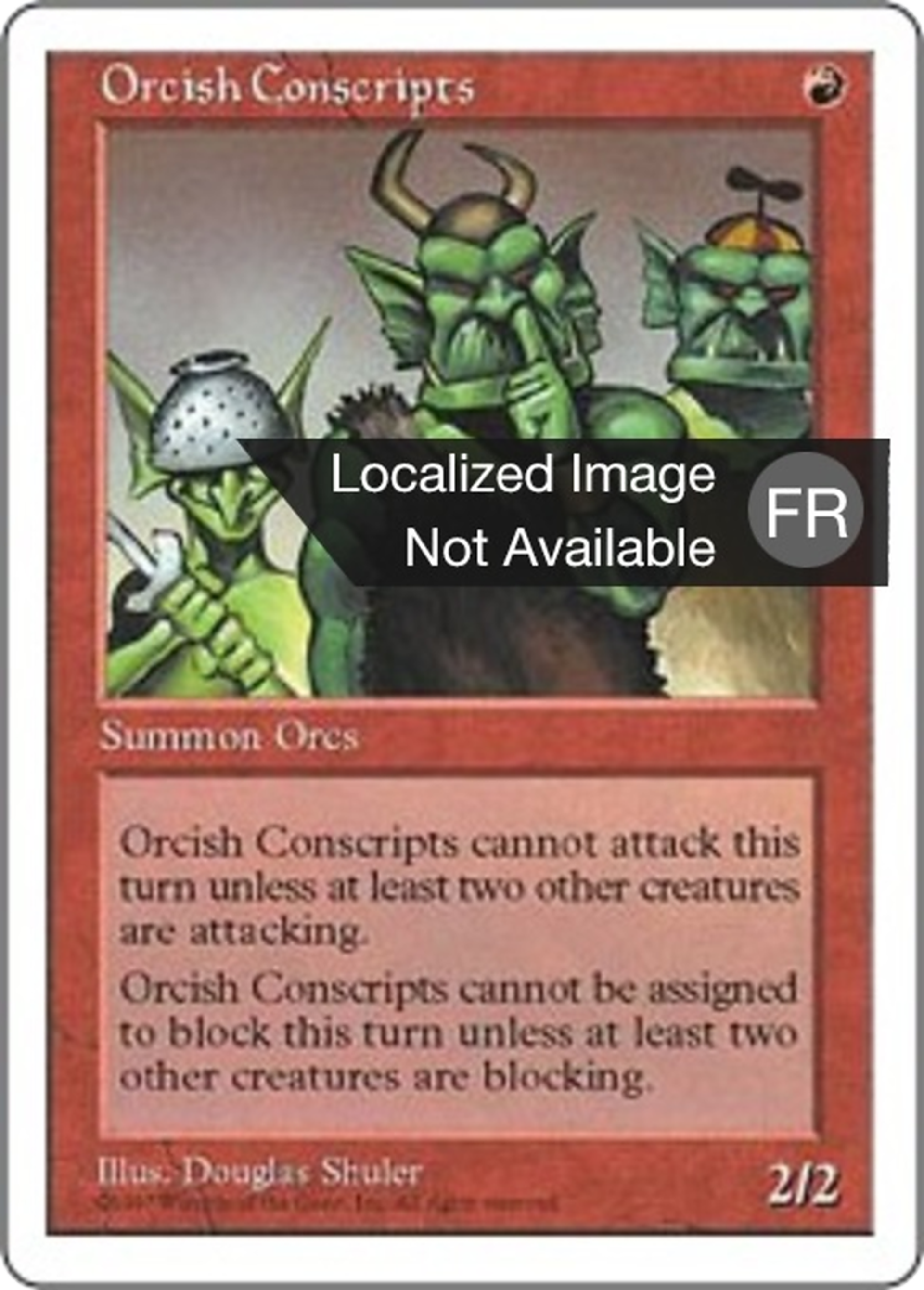 Conscrits orques — Fifth Edition — Magic: The Gathering
