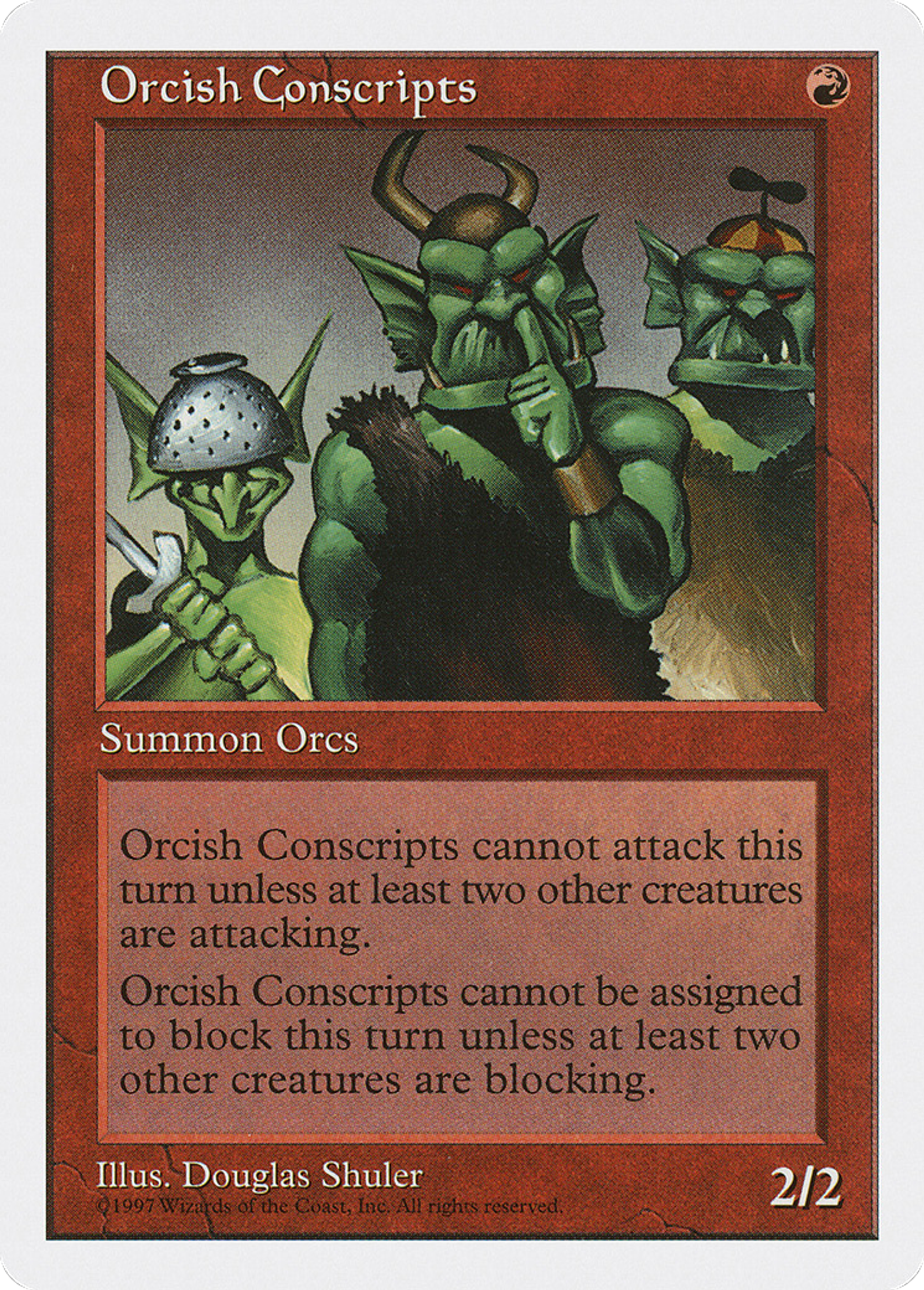Orcish Conscripts — Fifth Edition — Magic: The Gathering