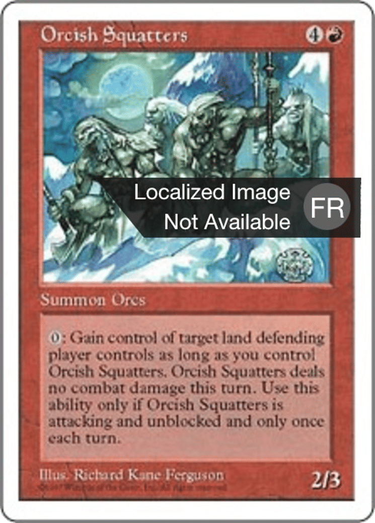 Squatters orques — Fifth Edition — Magic: The Gathering