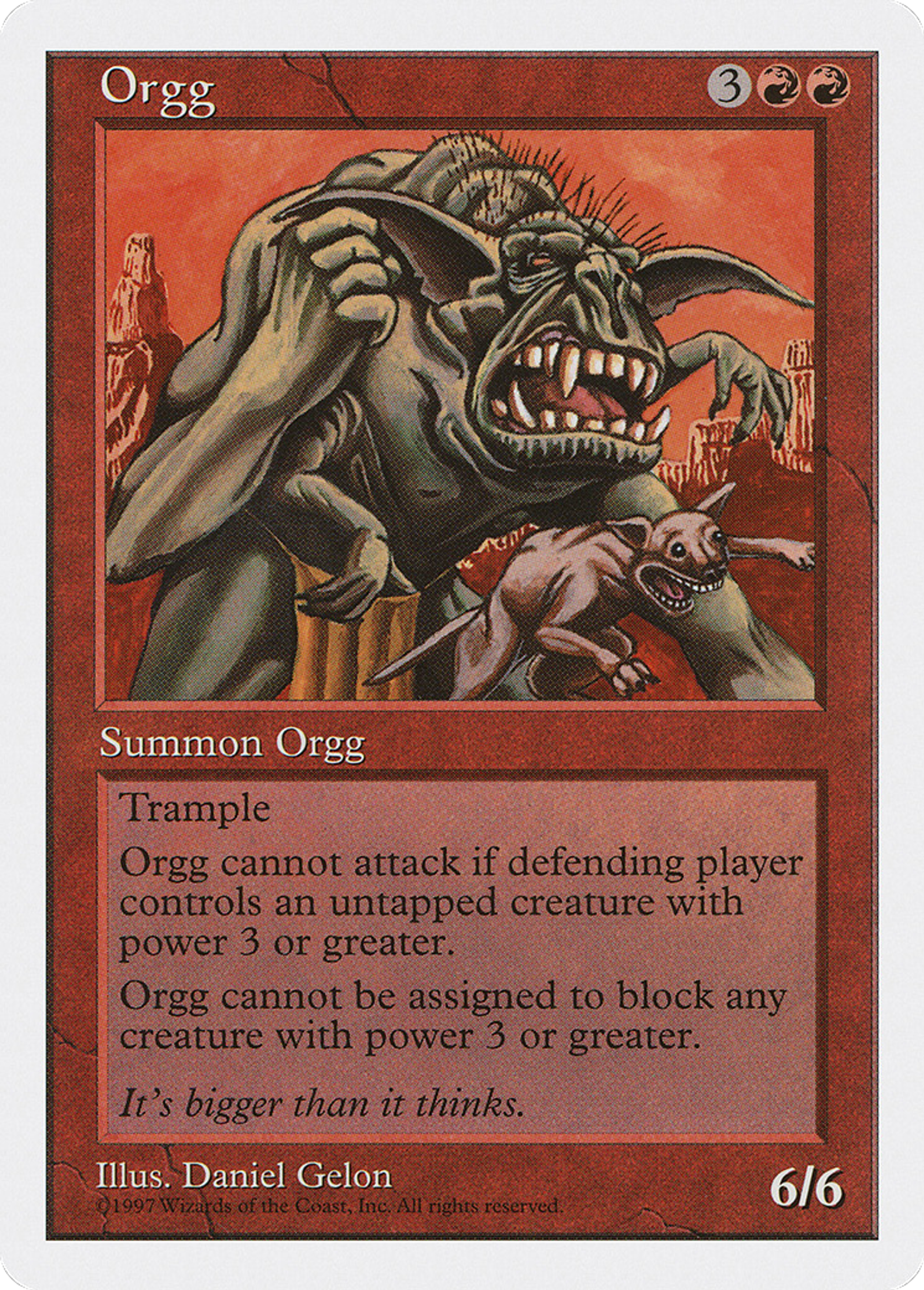 Orgg — Fifth Edition — Magic: The Gathering