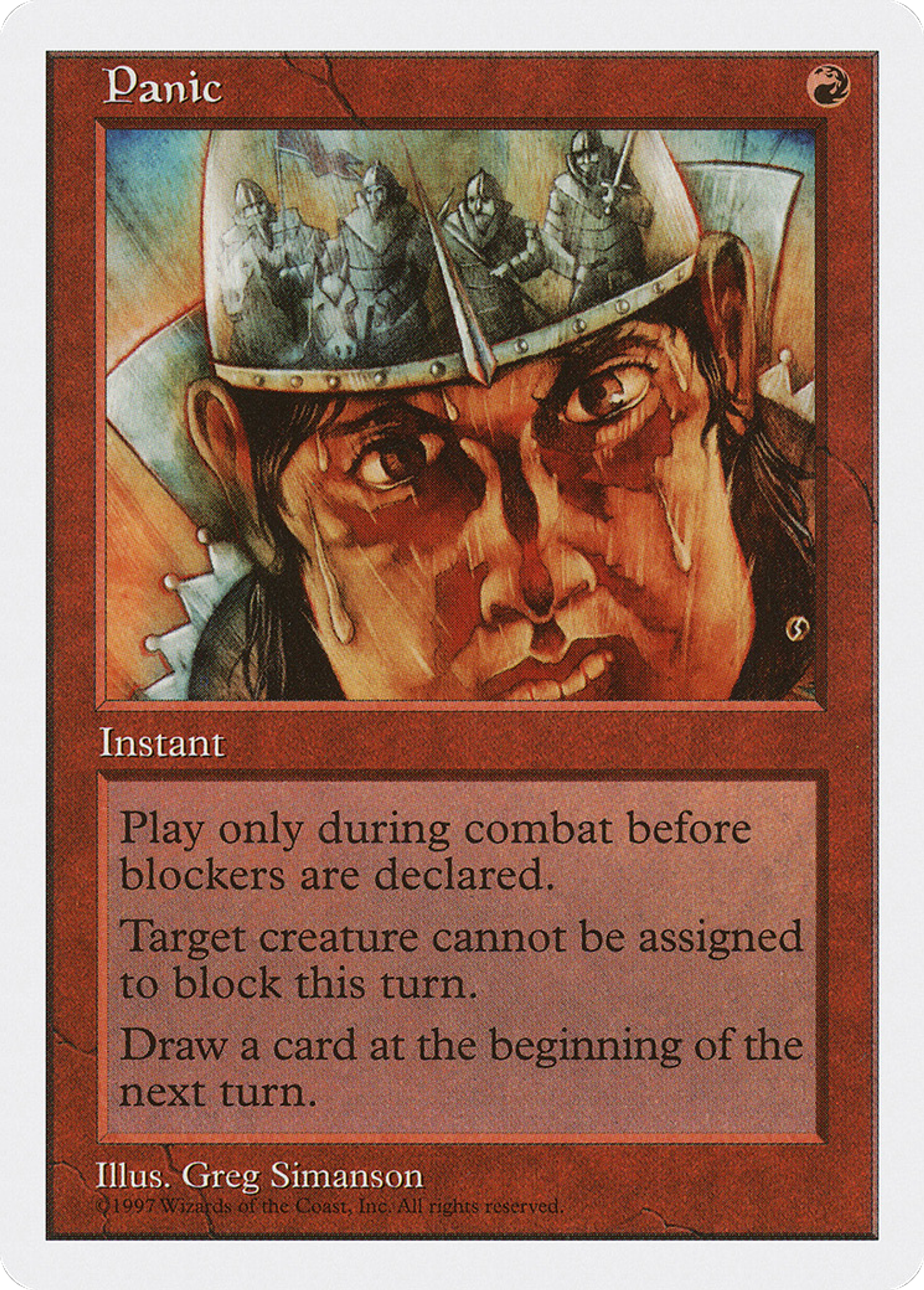 Panic — Fifth Edition — Magic: The Gathering