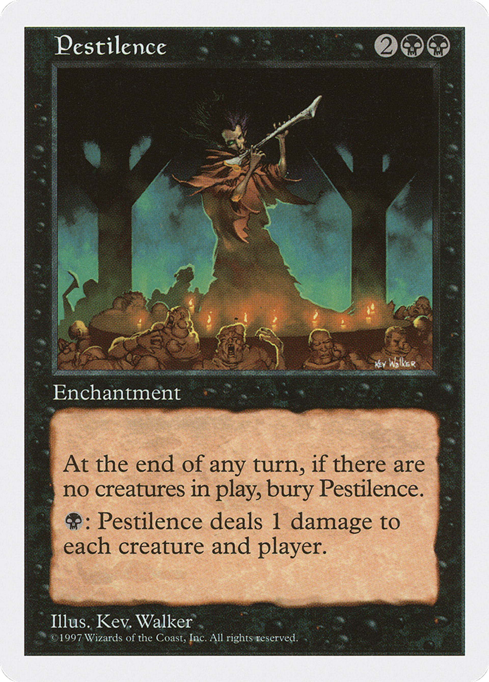 Pestilence — Fifth Edition — Magic: The Gathering