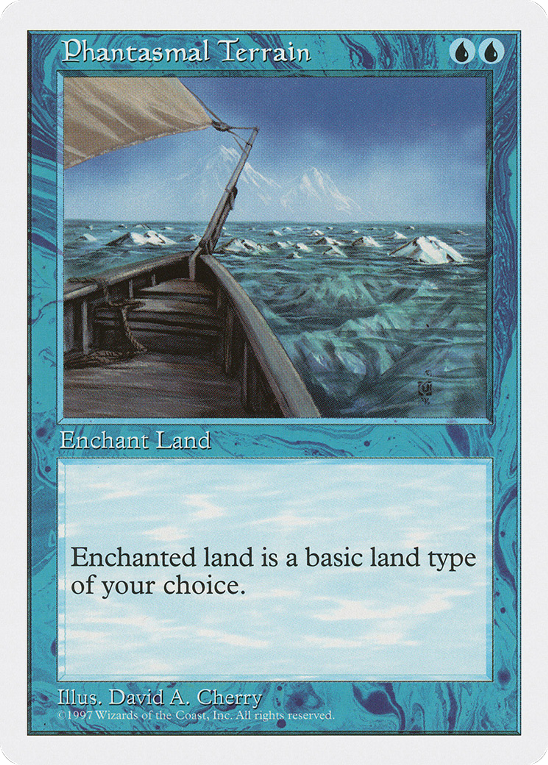 Phantasmal Terrain — Fifth Edition — Magic: The Gathering