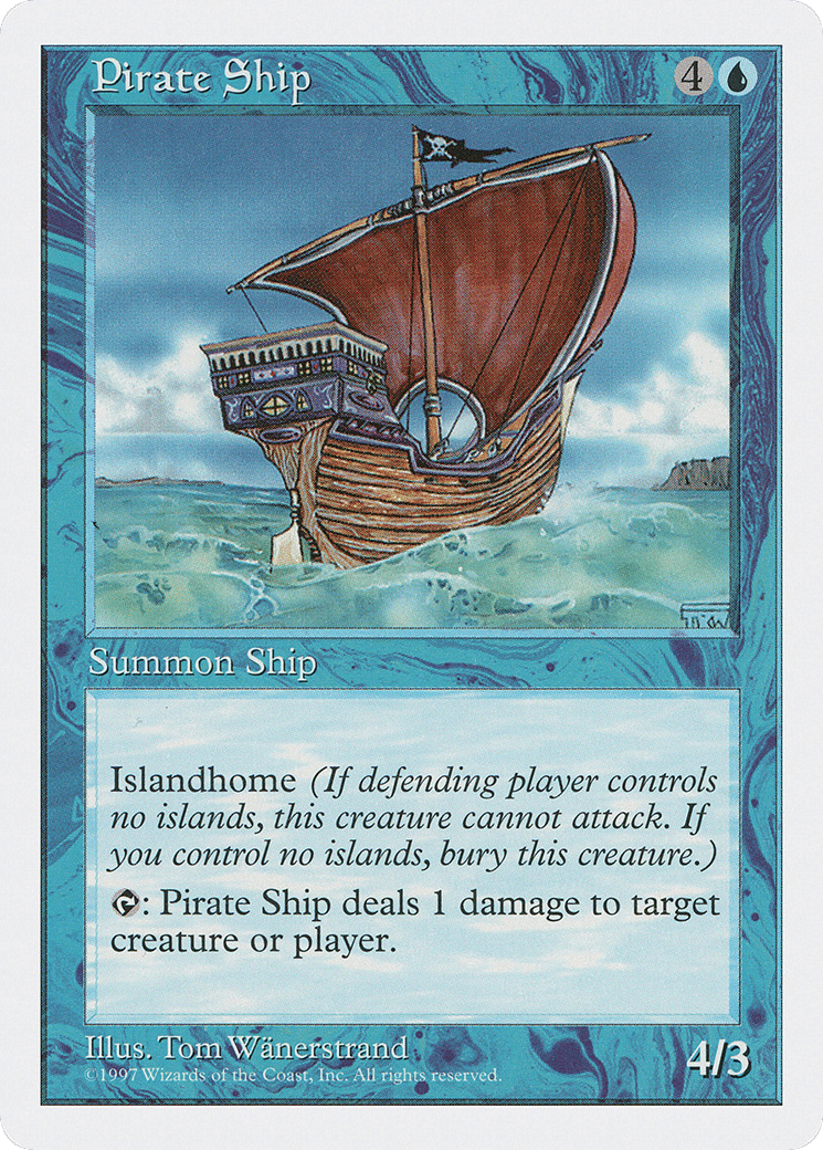 Pirate Ship — Fifth Edition — Magic: The Gathering