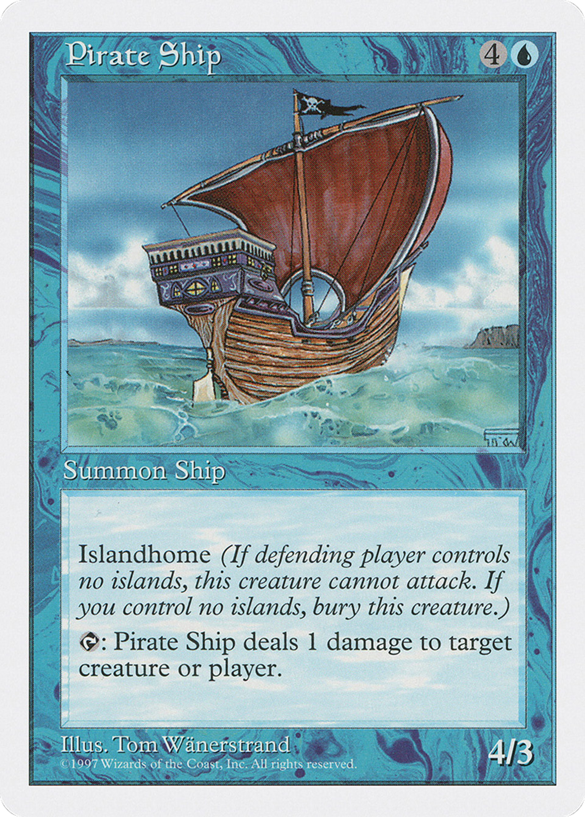 Pirate Ship — Fifth Edition — Magic: The Gathering