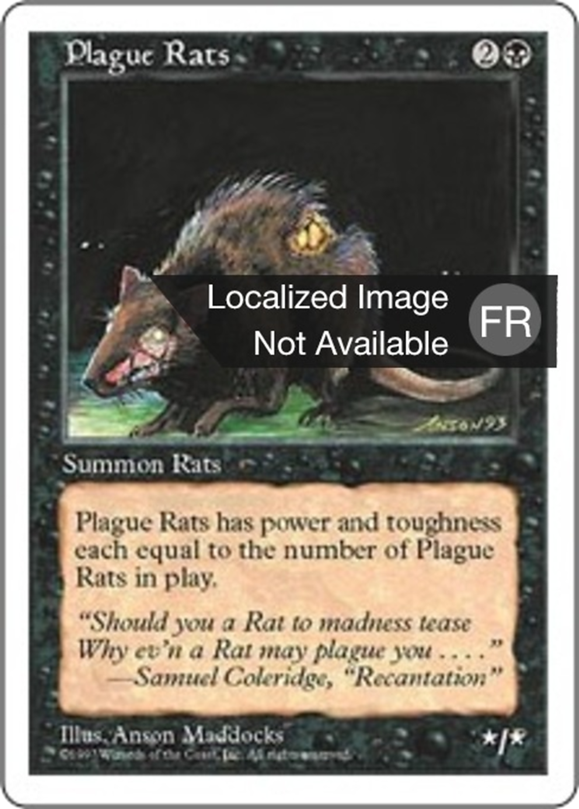 Rats de la peste — Fifth Edition — Magic: The Gathering